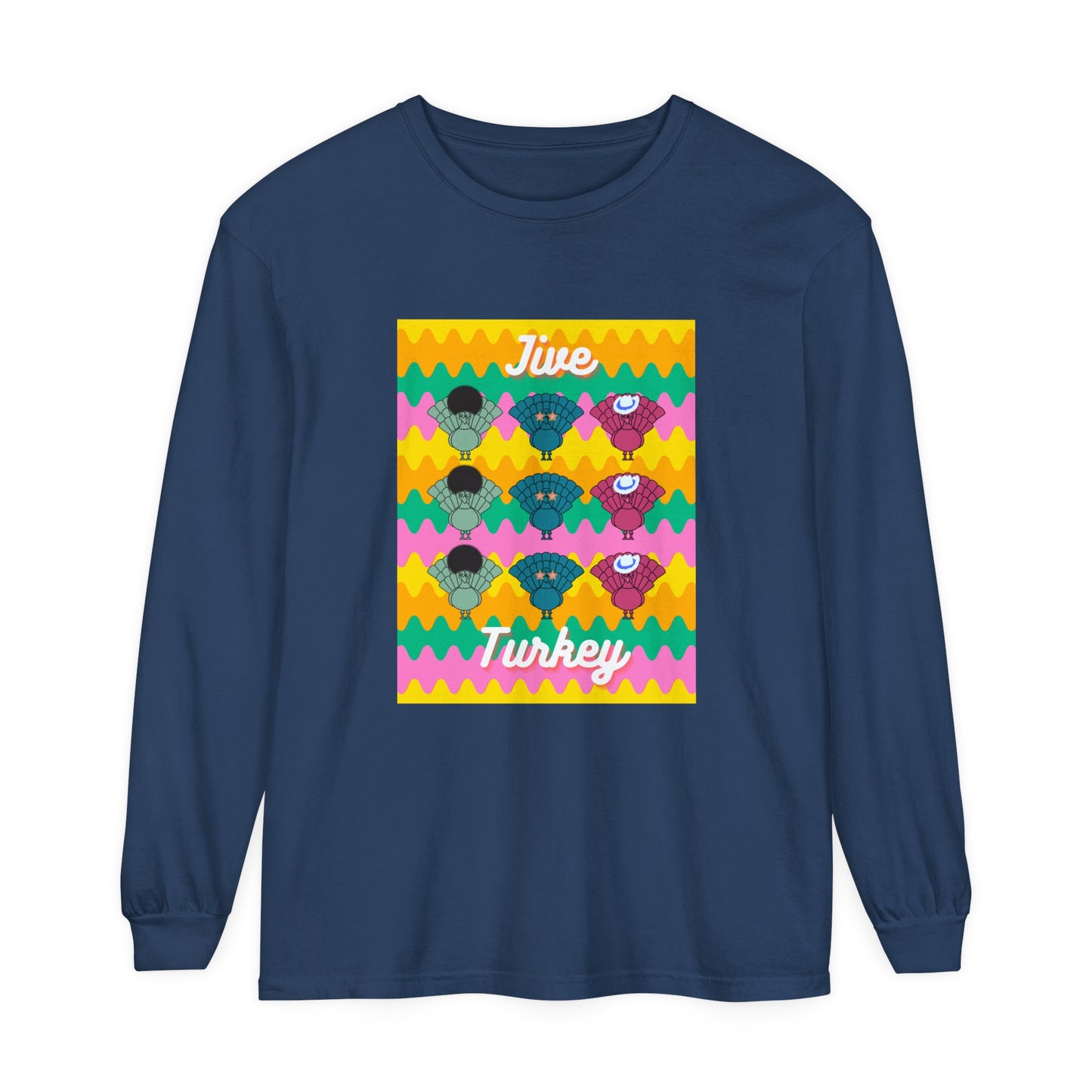Thanksgiving Jive Turkey Long Sleeve T-Shirt