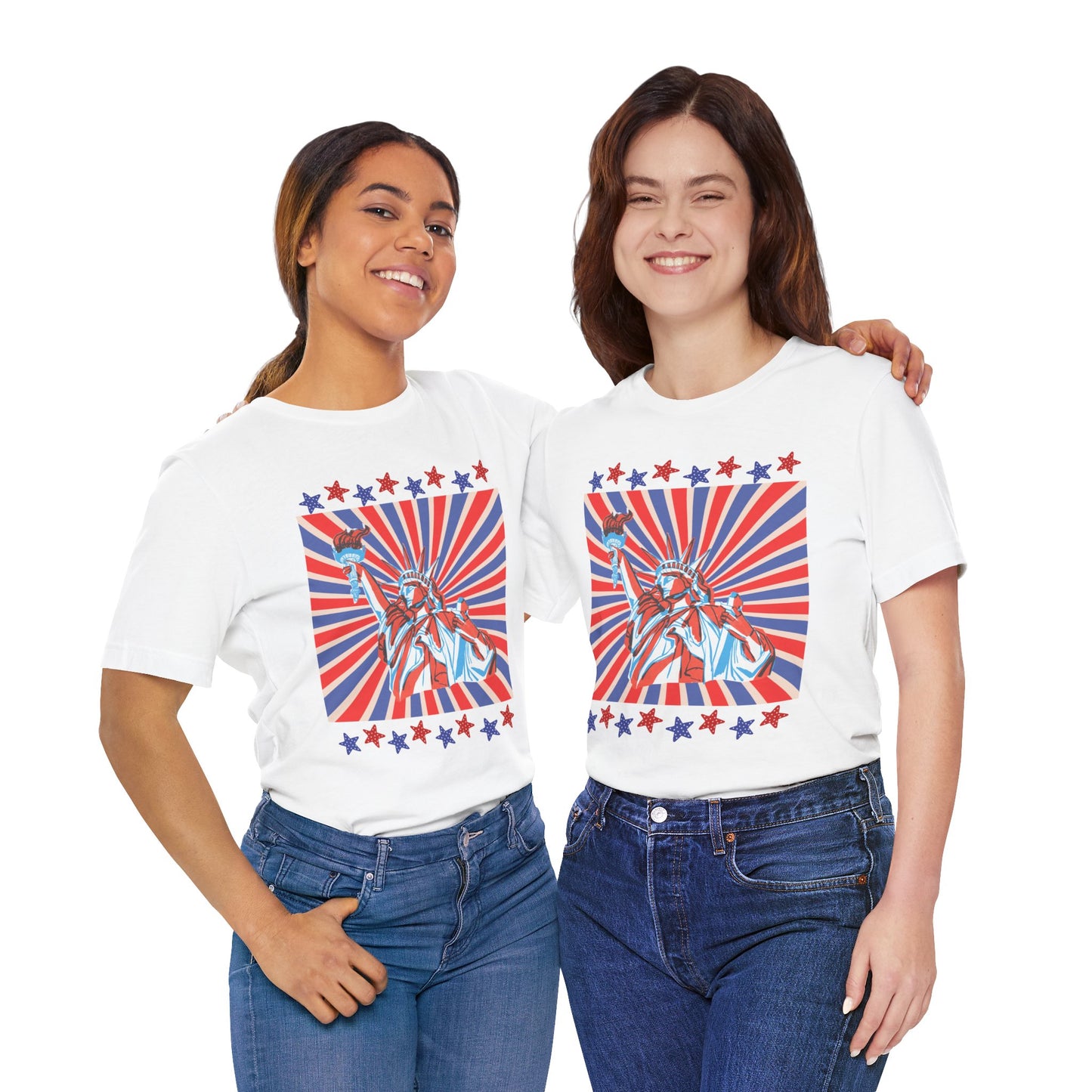 Statue of Liberty Retro Patriotic T-Shirt