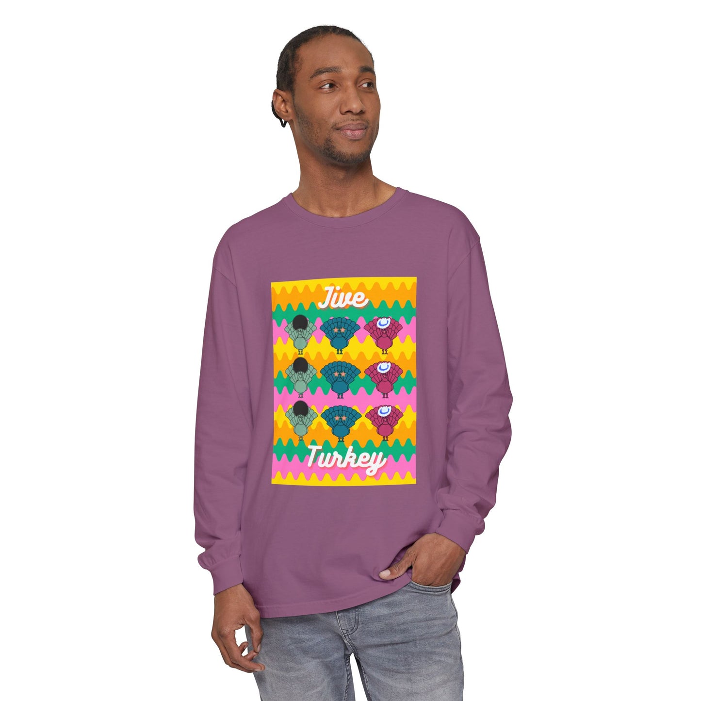 Thanksgiving Jive Turkey Long Sleeve T-Shirt