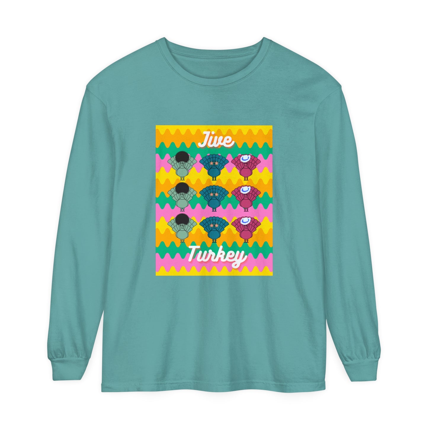 Thanksgiving Jive Turkey Long Sleeve T-Shirt
