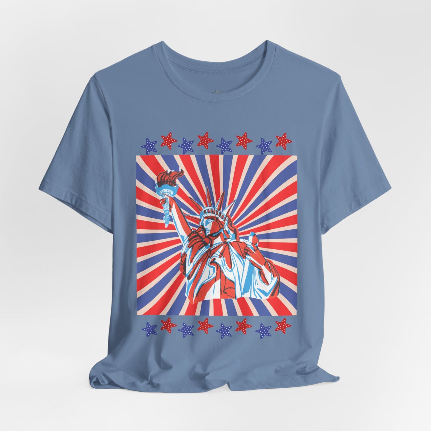 Statue of Liberty Retro Patriotic T-Shirt