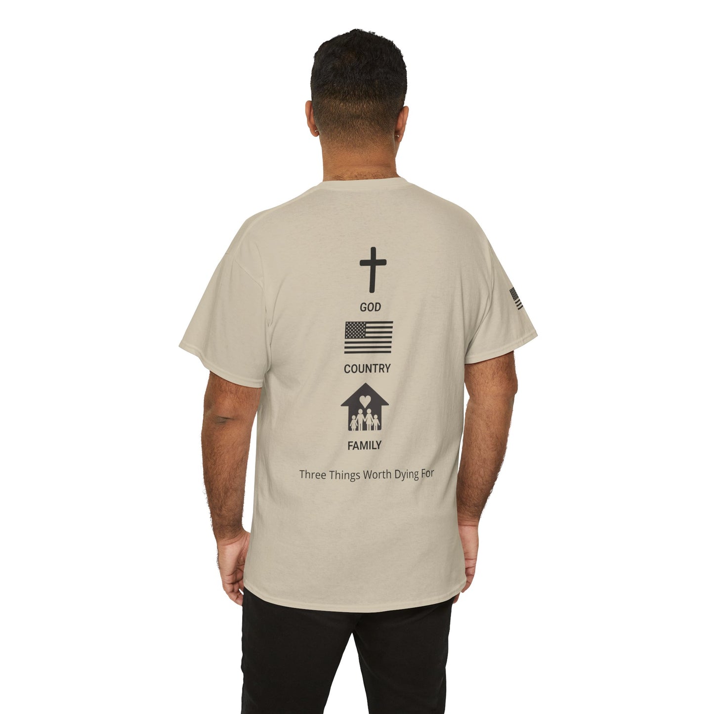God, Country, Family Tee — Fitzgerald Service Company Graphic T‑Shirt