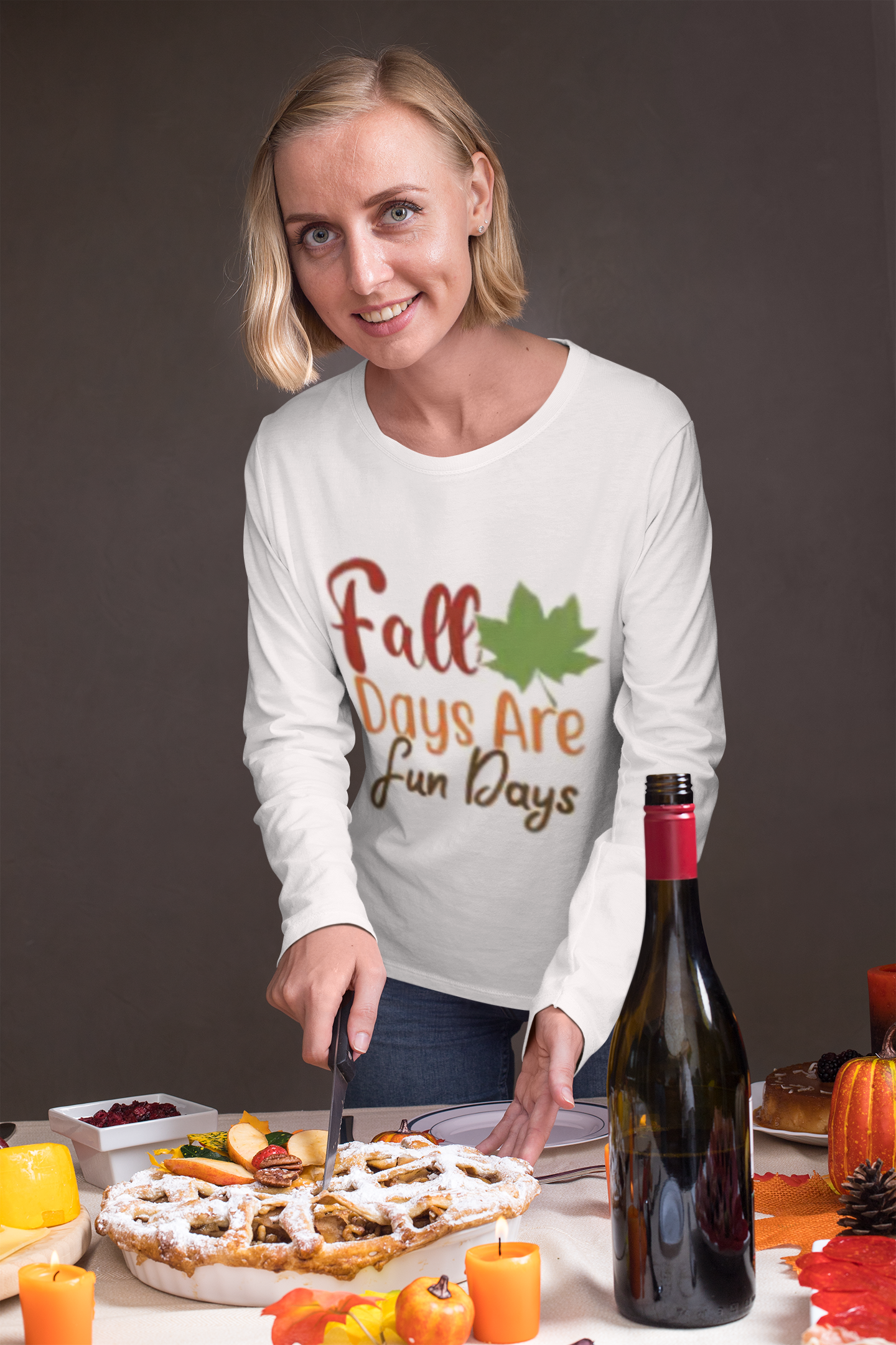 Fall Days Long Sleeve Tee, Unisex Long Sleeve Shirt, Autumn Apparel, Casual Fall Fashion, Seasonal Gift Idea, Cozy Tee