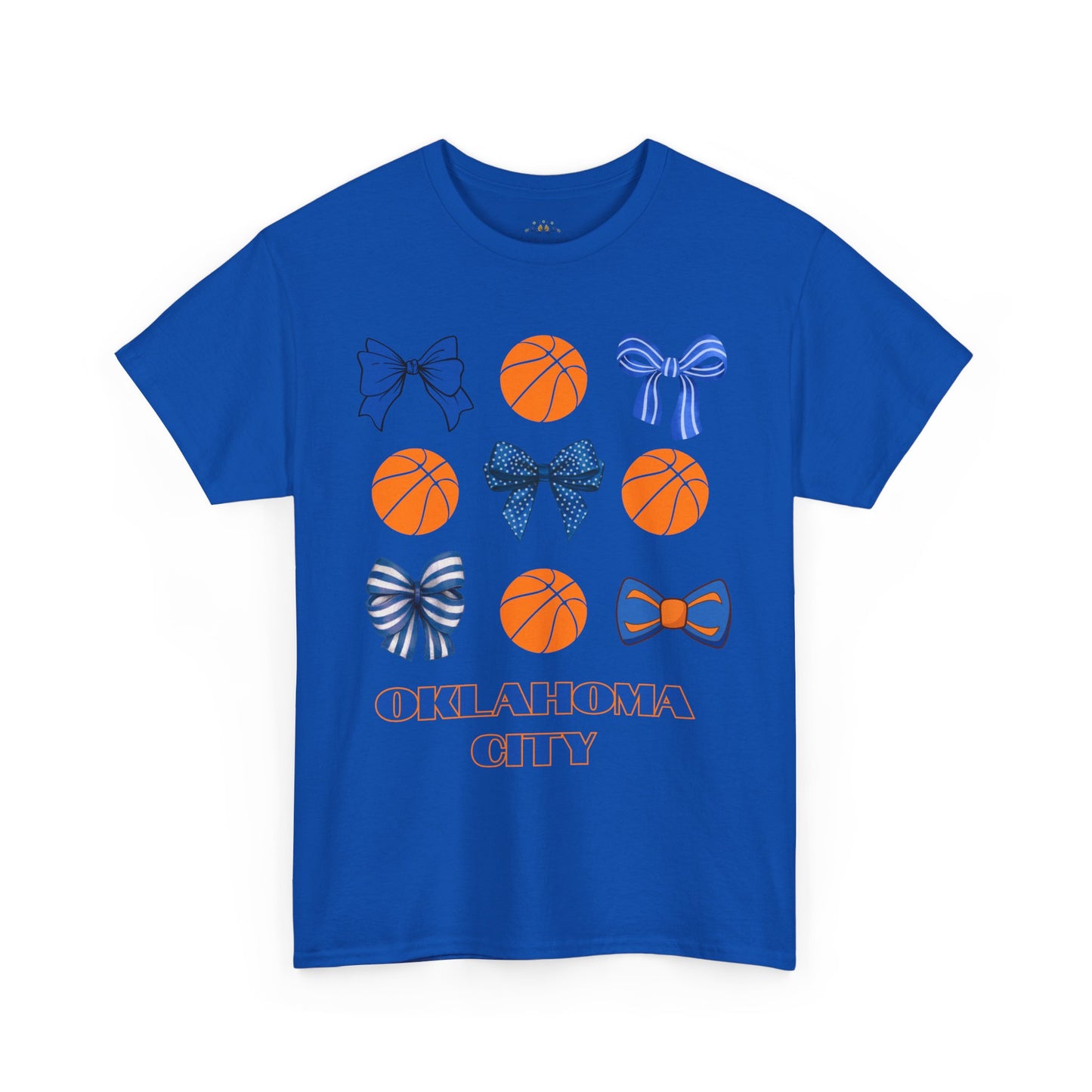 OKC Hoops & Bows Tee – Thunder Edition