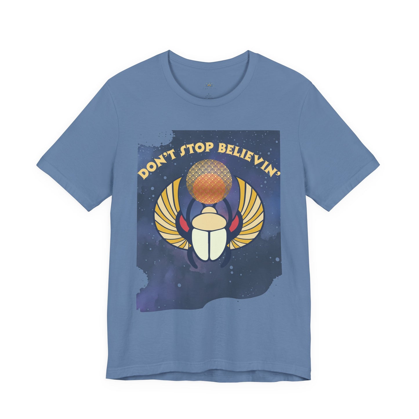 Don’t Stop Believin’ Retro Christian T-Shirt | Hebrews 11:1 Faith Tee