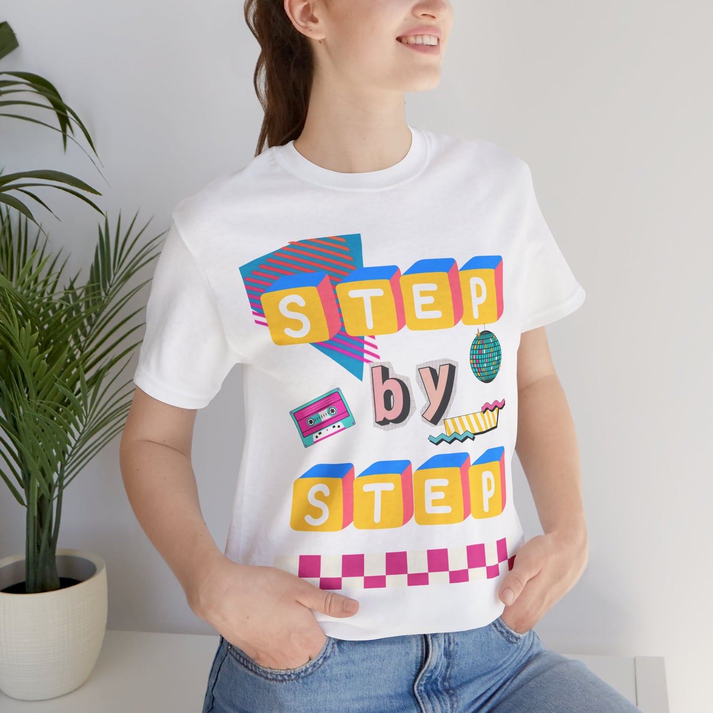 Step by Step Proverbs 16:9 Retro Christian T-Shirt