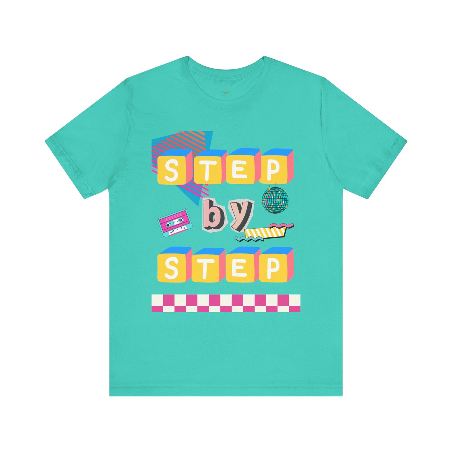 Step by Step Proverbs 16:9 Retro Christian T-Shirt