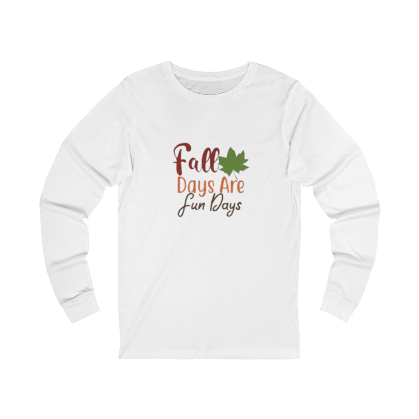 Fall Days Long Sleeve Tee, Unisex Long Sleeve Shirt, Autumn Apparel, Casual Fall Fashion, Seasonal Gift Idea, Cozy Tee