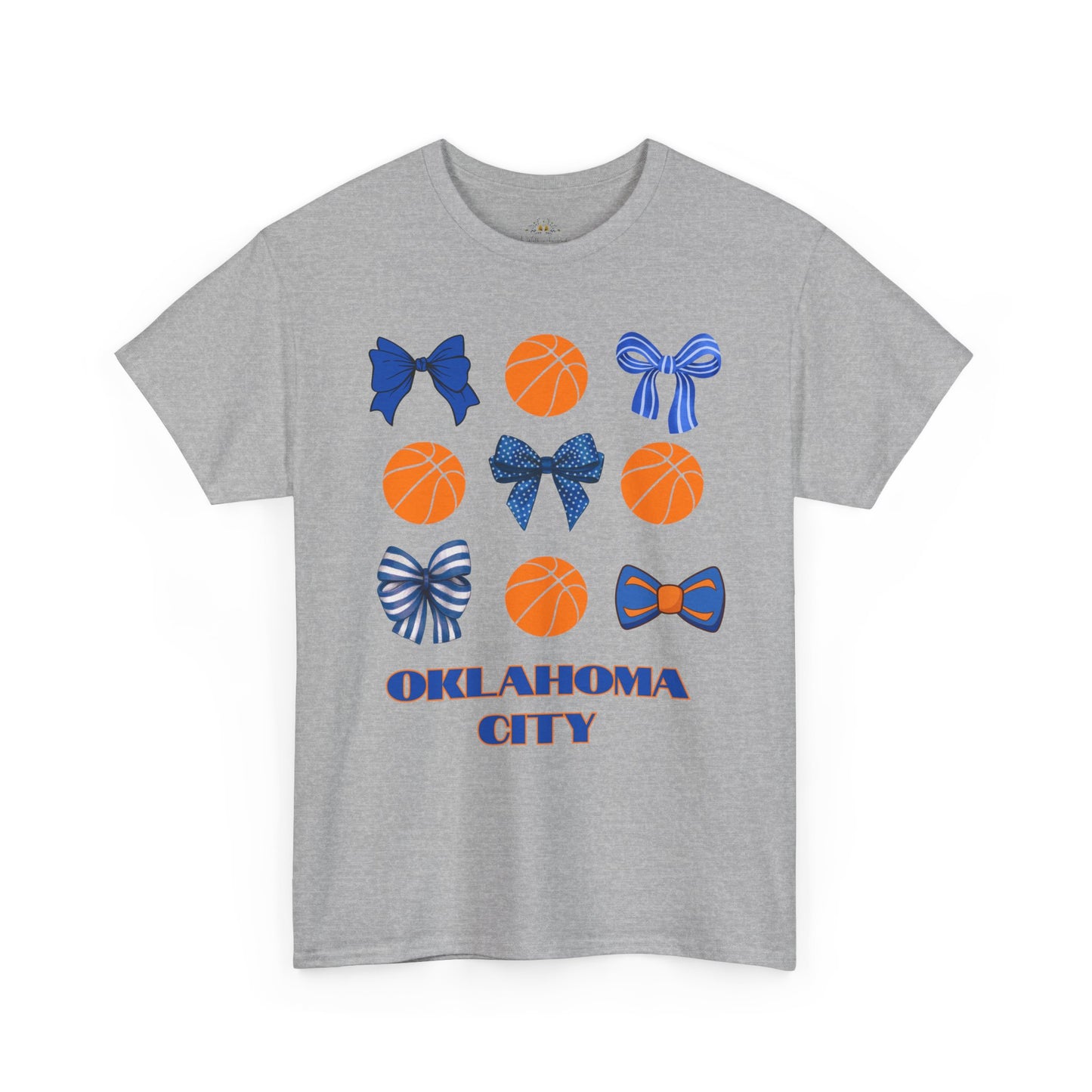 OKC Hoops & Bows Tee – Thunder Edition