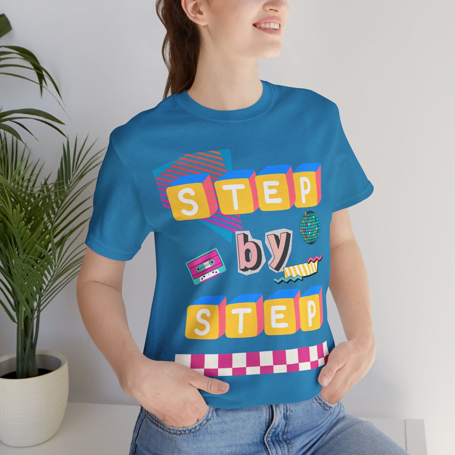 Step by Step Proverbs 16:9 Retro Christian T-Shirt