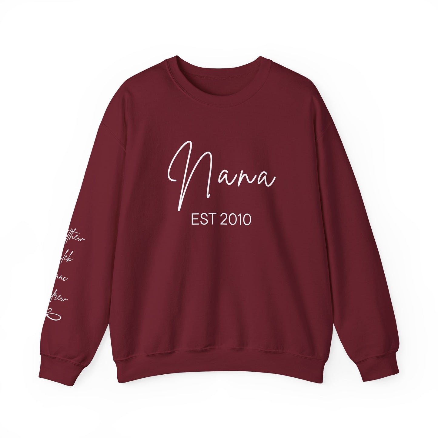 Personalized "Nana" Sweatshirt - Script Graphic, Minimal Cozy Pullover