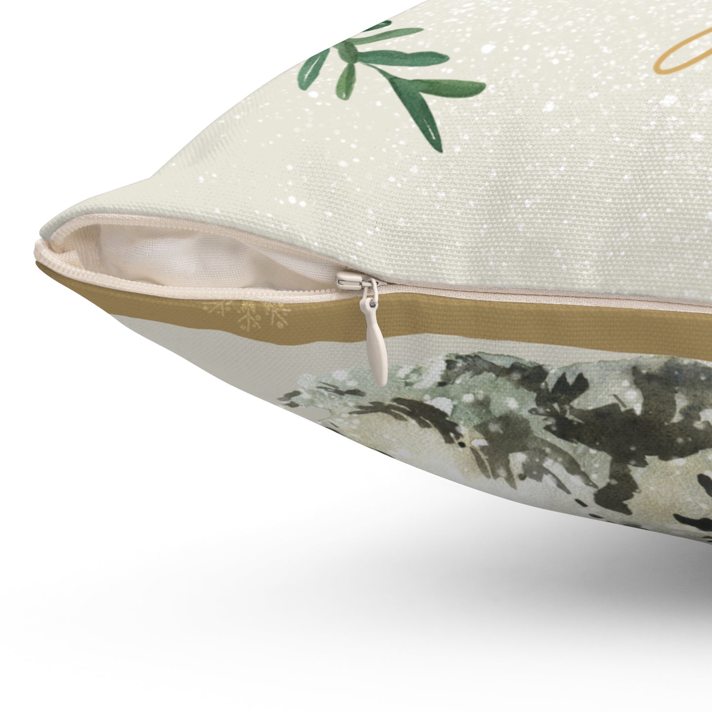 Merry & Bright -Spun Polyester Square Pillow