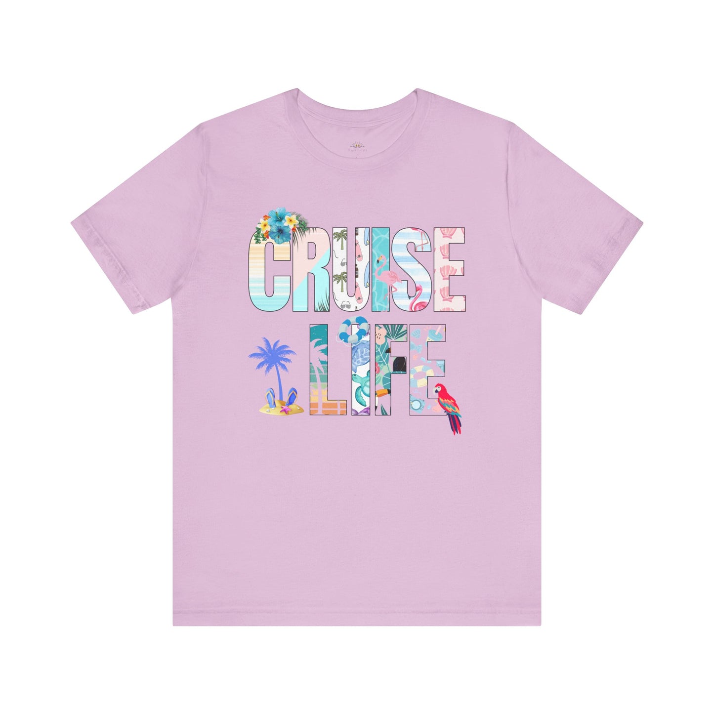 Tropical Cruise Life Tee, Vacation Shirt, Summer Wardrobe Essential, Unisex Graphic Tee, Beachwear, Travel Gift, Casual Style