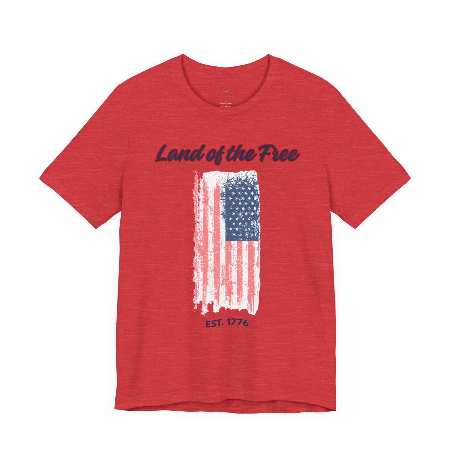 Land of the Free Flag T-Shirt — Est. 1776 Patriotic Tee