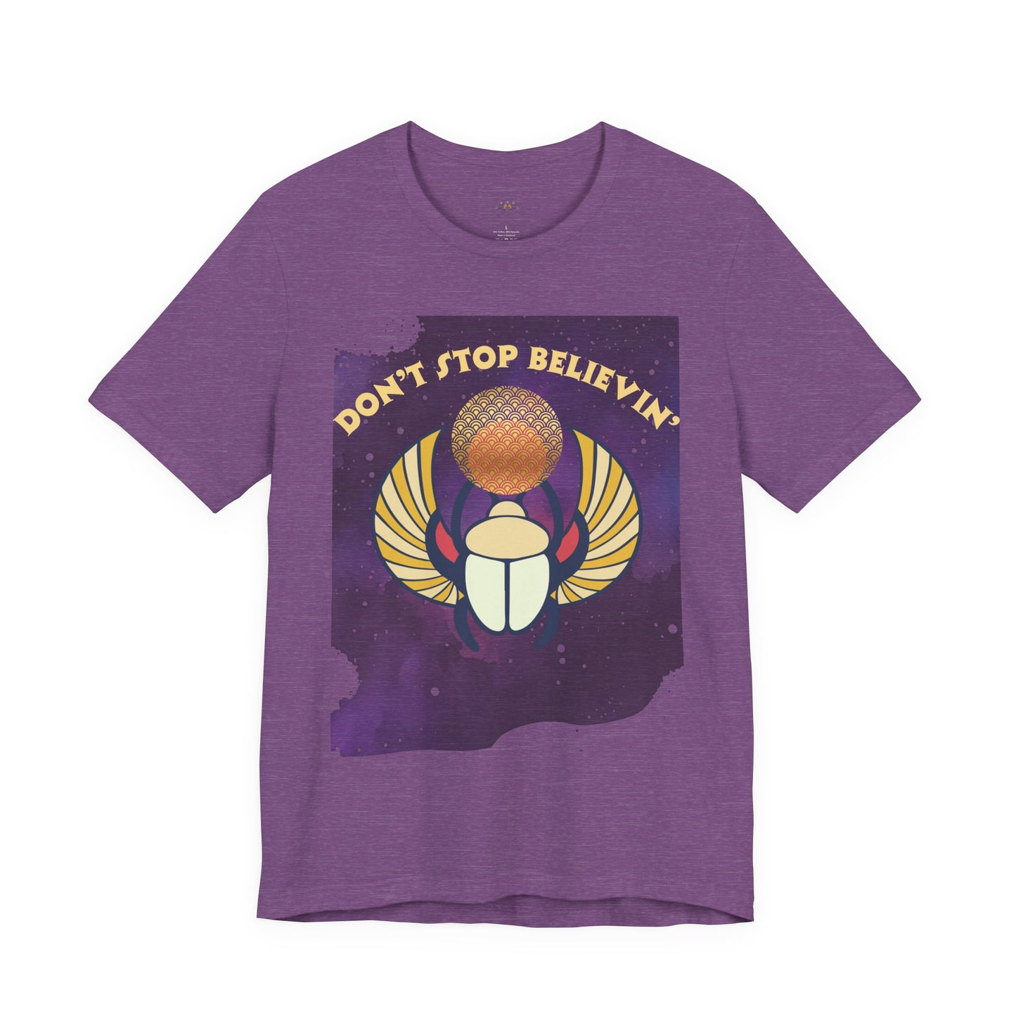 Don’t Stop Believin’ Retro Christian T-Shirt | Hebrews 11:1 Faith Tee