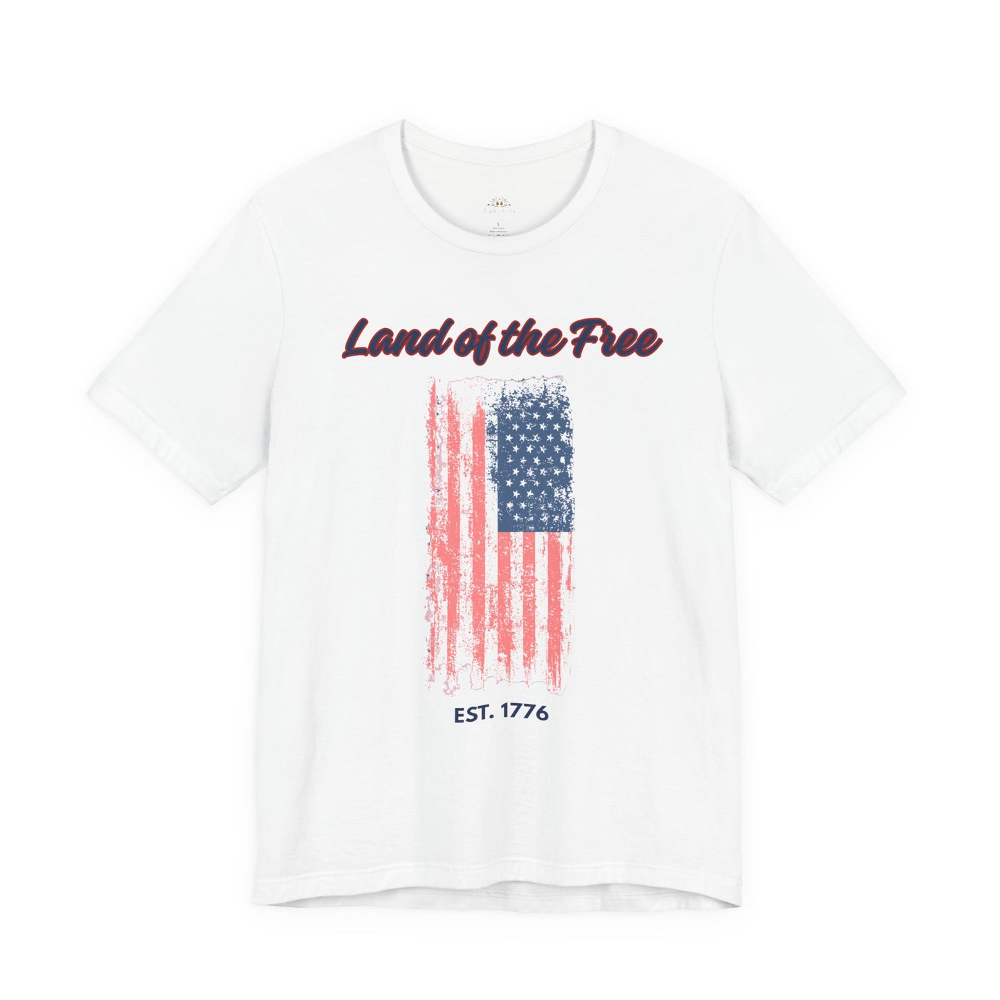 Land of the Free Flag T-Shirt — Est. 1776 Patriotic Tee