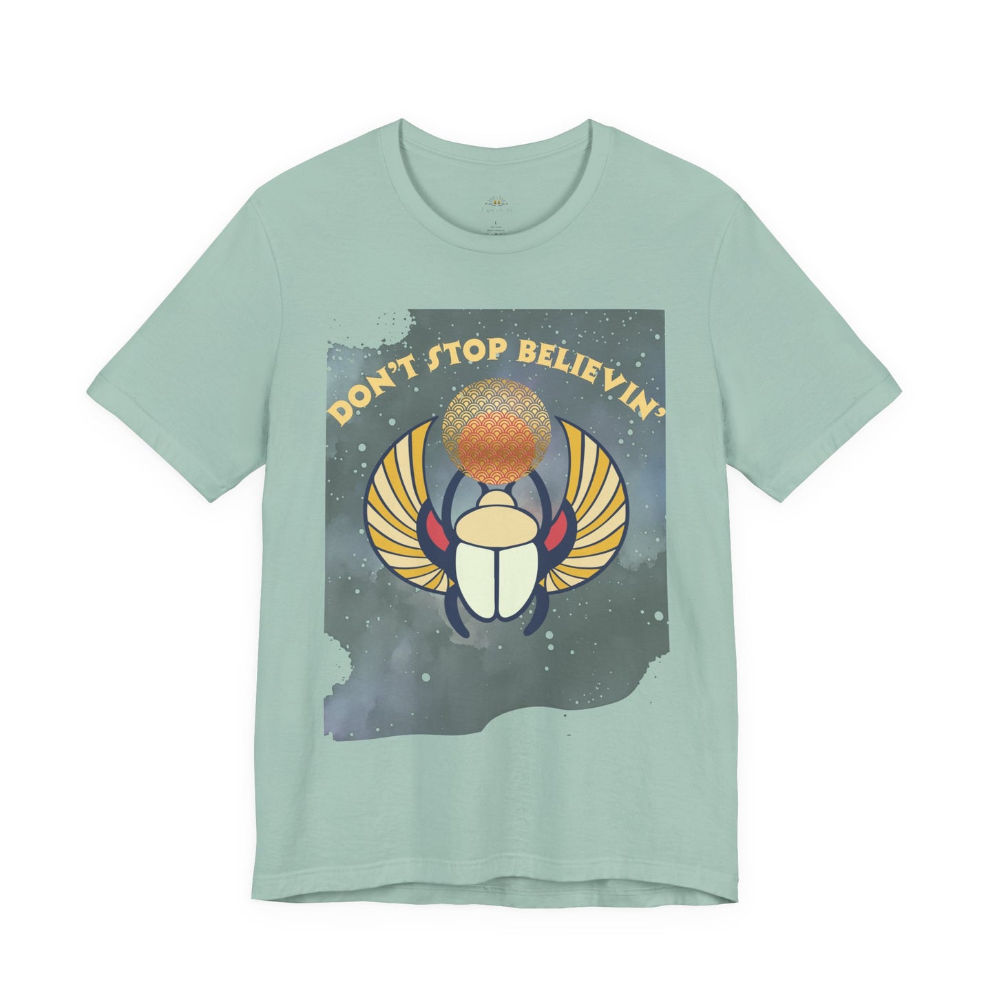 Don’t Stop Believin’ Retro Christian T-Shirt | Hebrews 11:1 Faith Tee