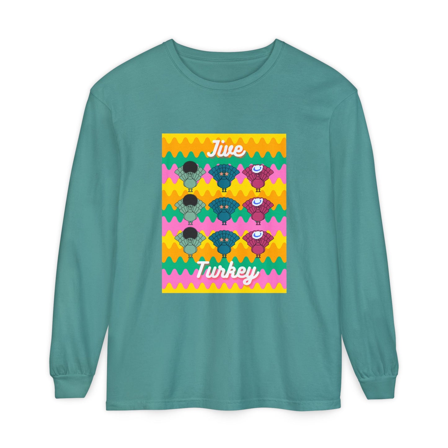 Thanksgiving Jive Turkey Long Sleeve T-Shirt