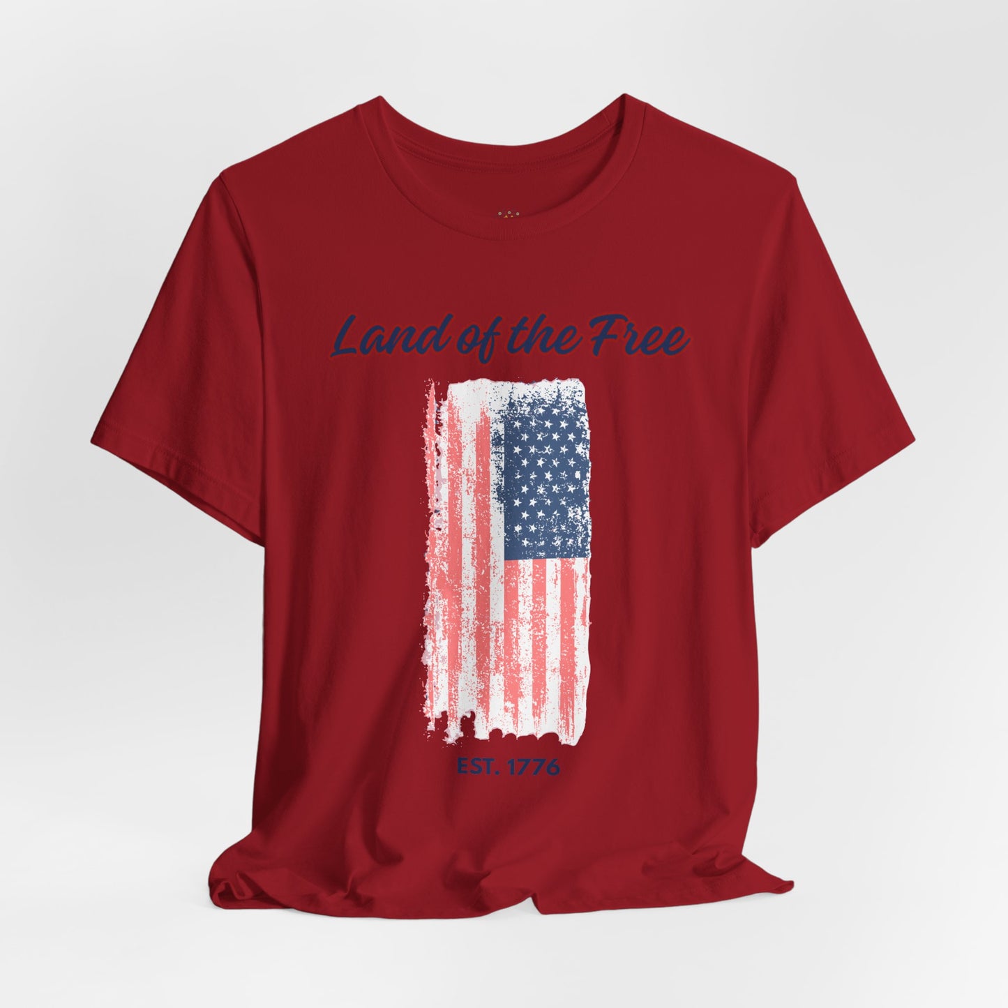 Land of the Free Flag T-Shirt — Est. 1776 Patriotic Tee