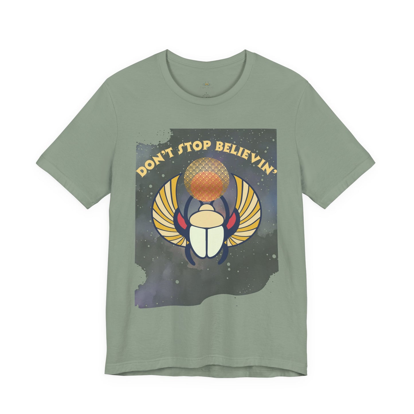 Don’t Stop Believin’ Retro Christian T-Shirt | Hebrews 11:1 Faith Tee