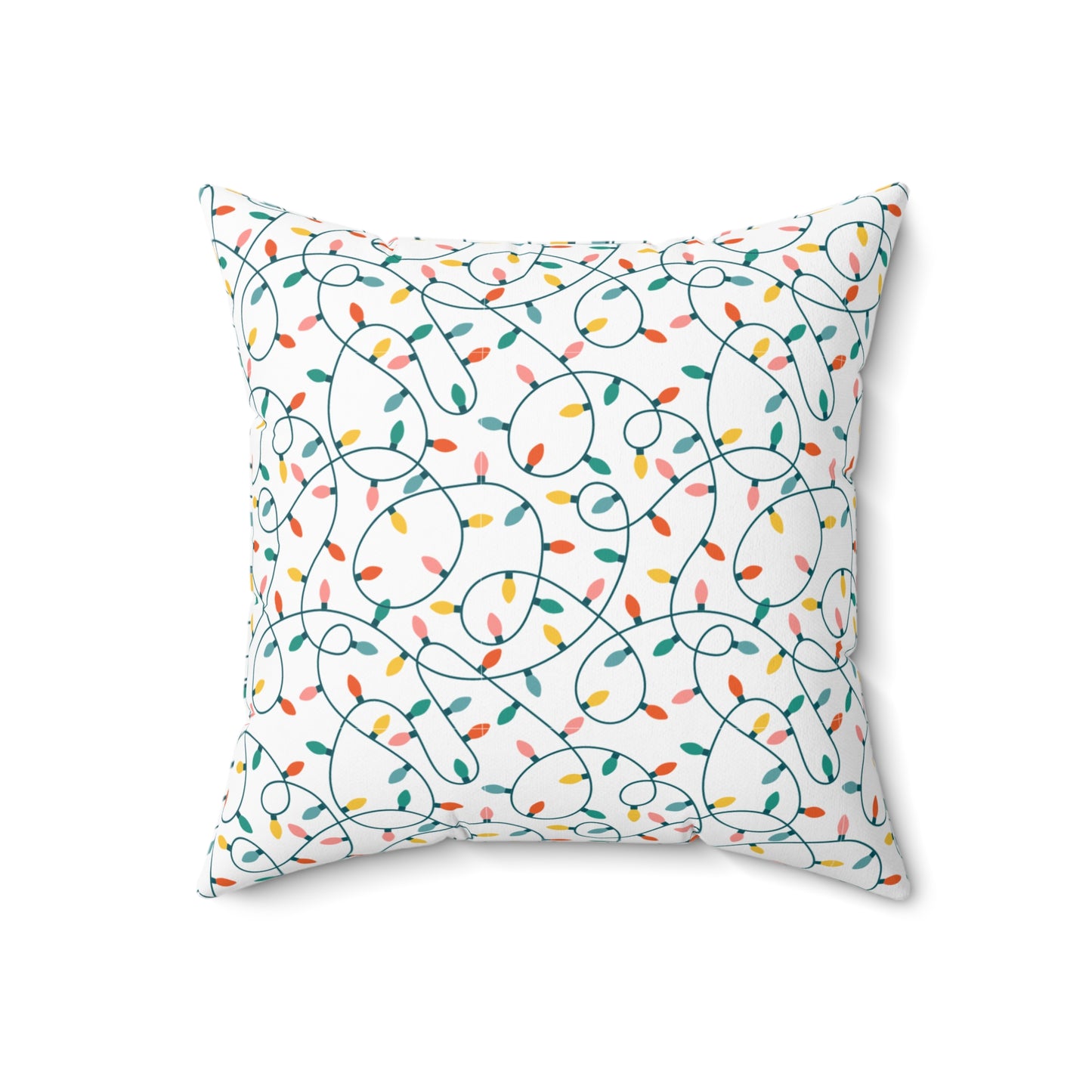 Merry Merry Merry Christmas- Spun Polyester Square Pillow