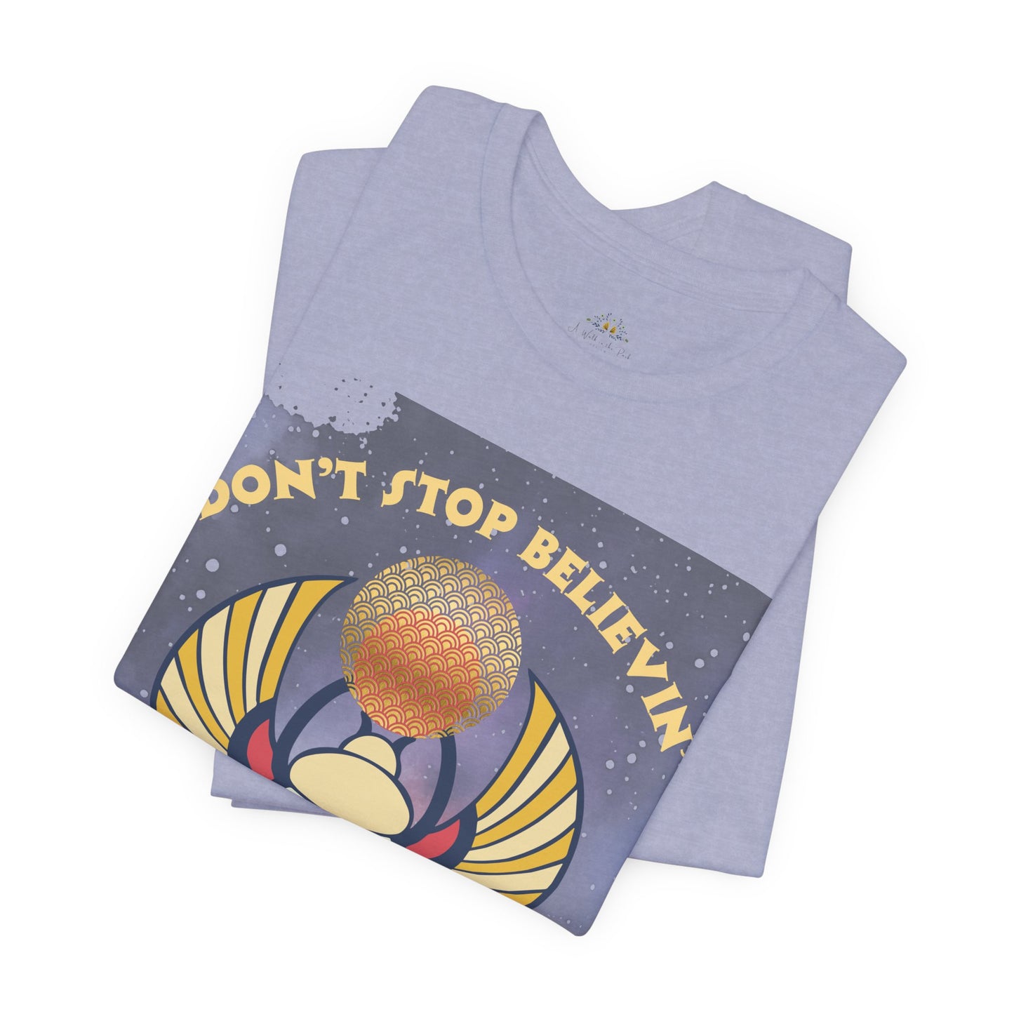 Don’t Stop Believin’ Retro Christian T-Shirt | Hebrews 11:1 Faith Tee