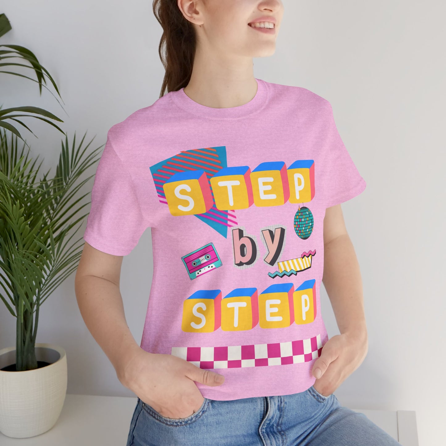 Step by Step Proverbs 16:9 Retro Christian T-Shirt