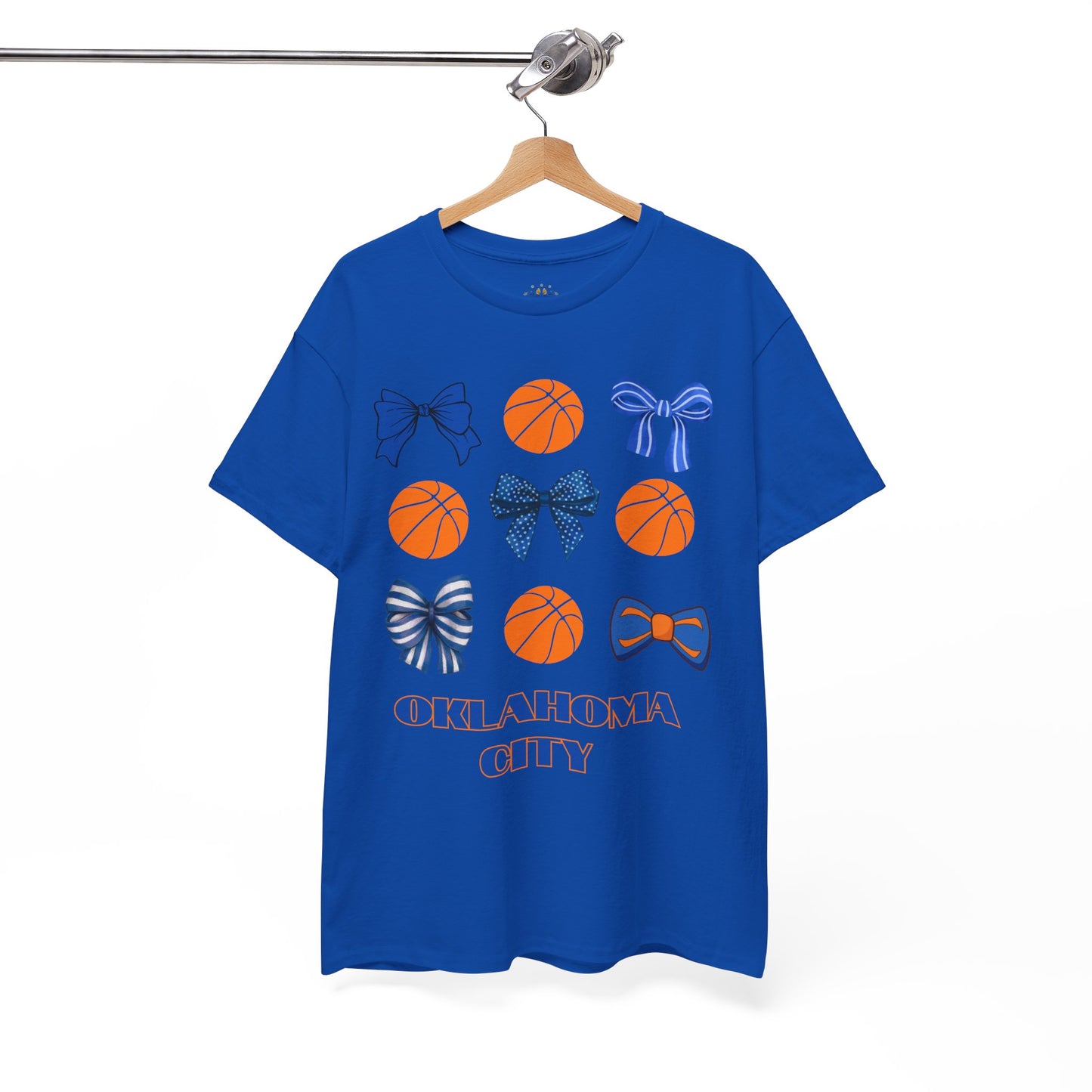 OKC Hoops & Bows Tee – Thunder Edition