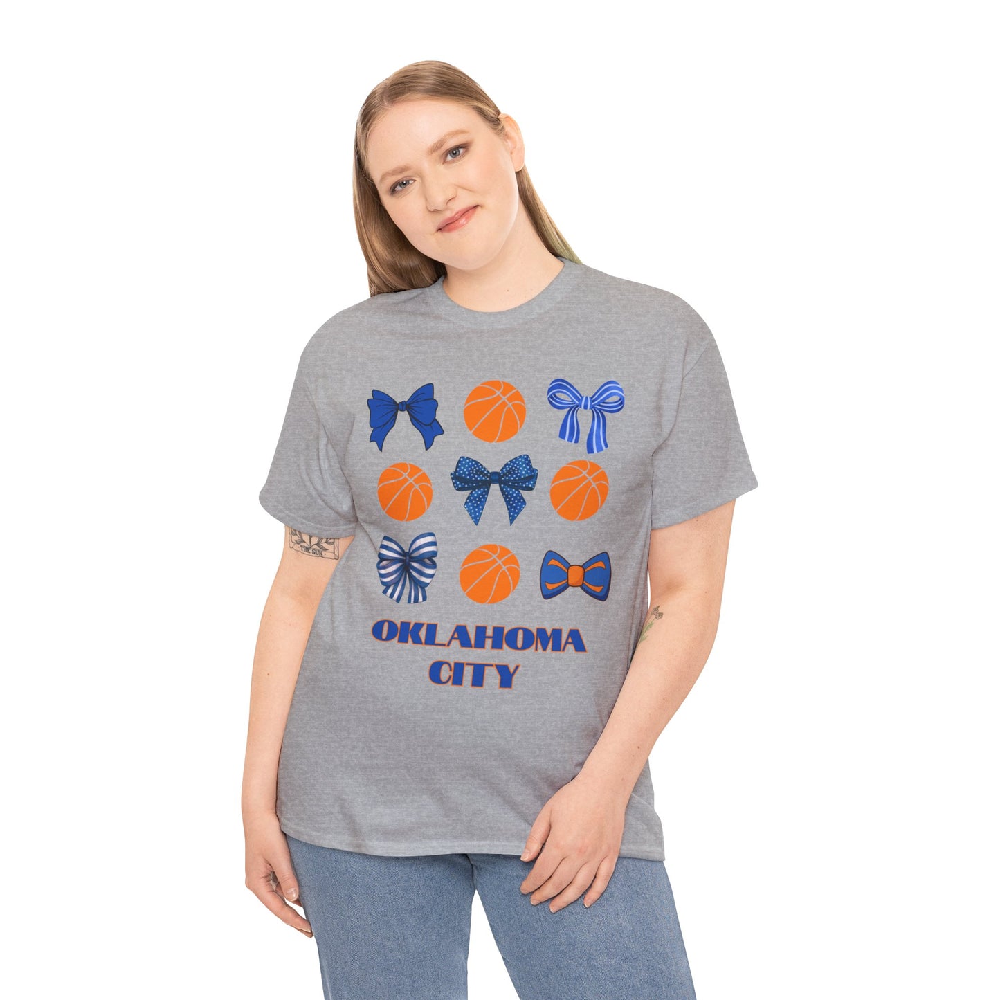 OKC Hoops & Bows Tee – Thunder Edition