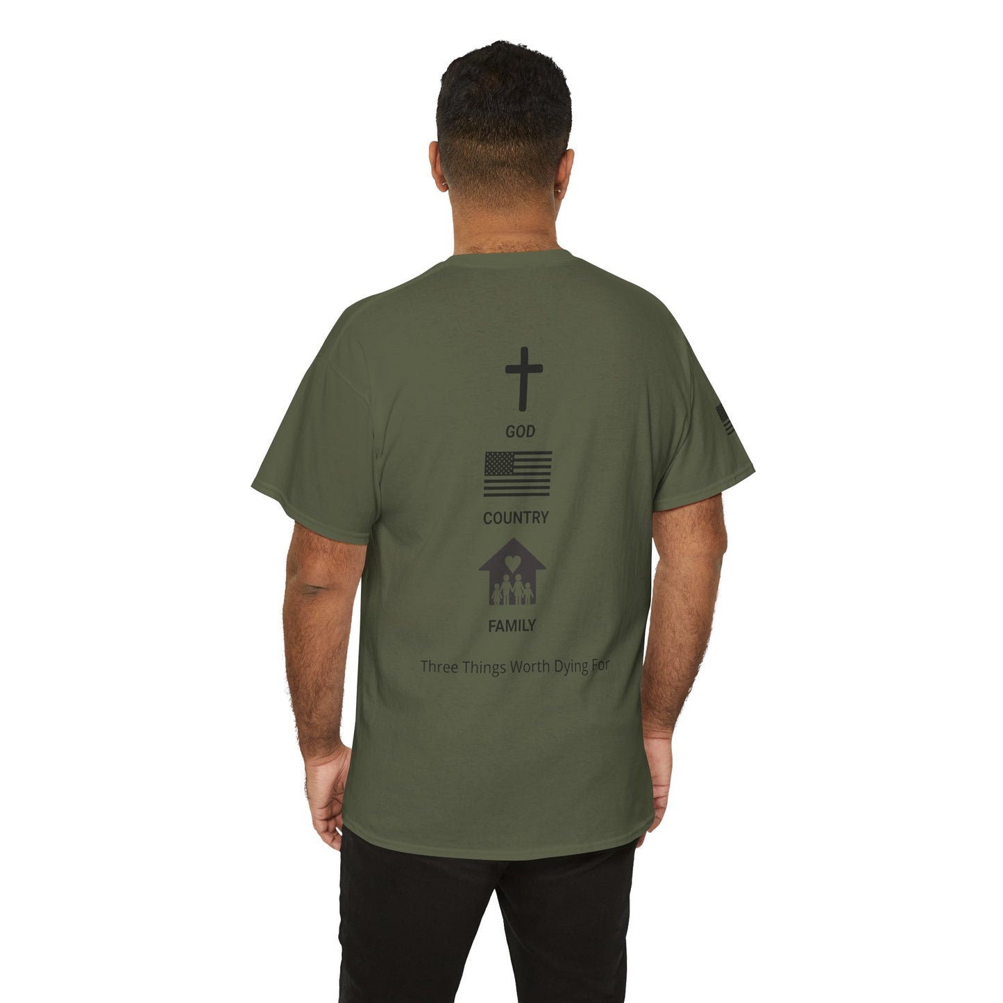 God, Country, Family Tee — Fitzgerald Service Company Graphic T‑Shirt