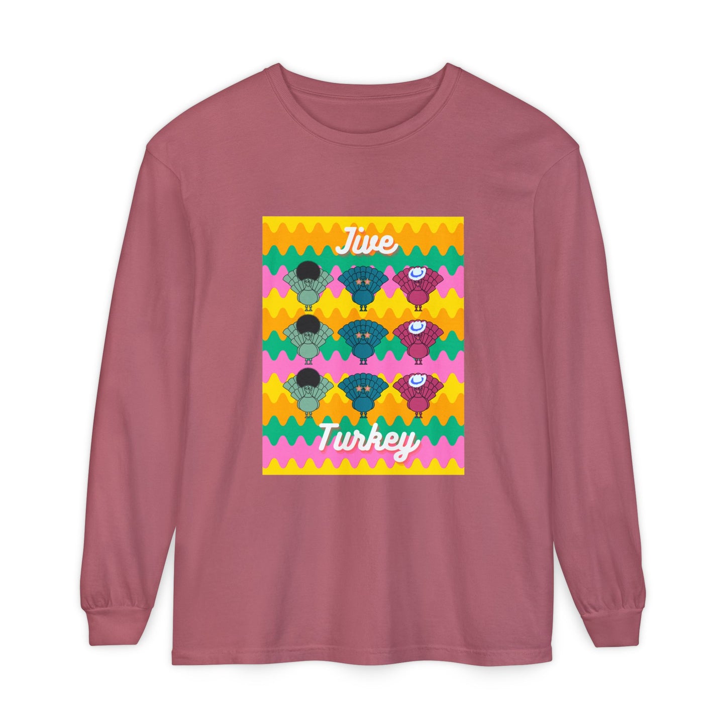 Thanksgiving Jive Turkey Long Sleeve T-Shirt