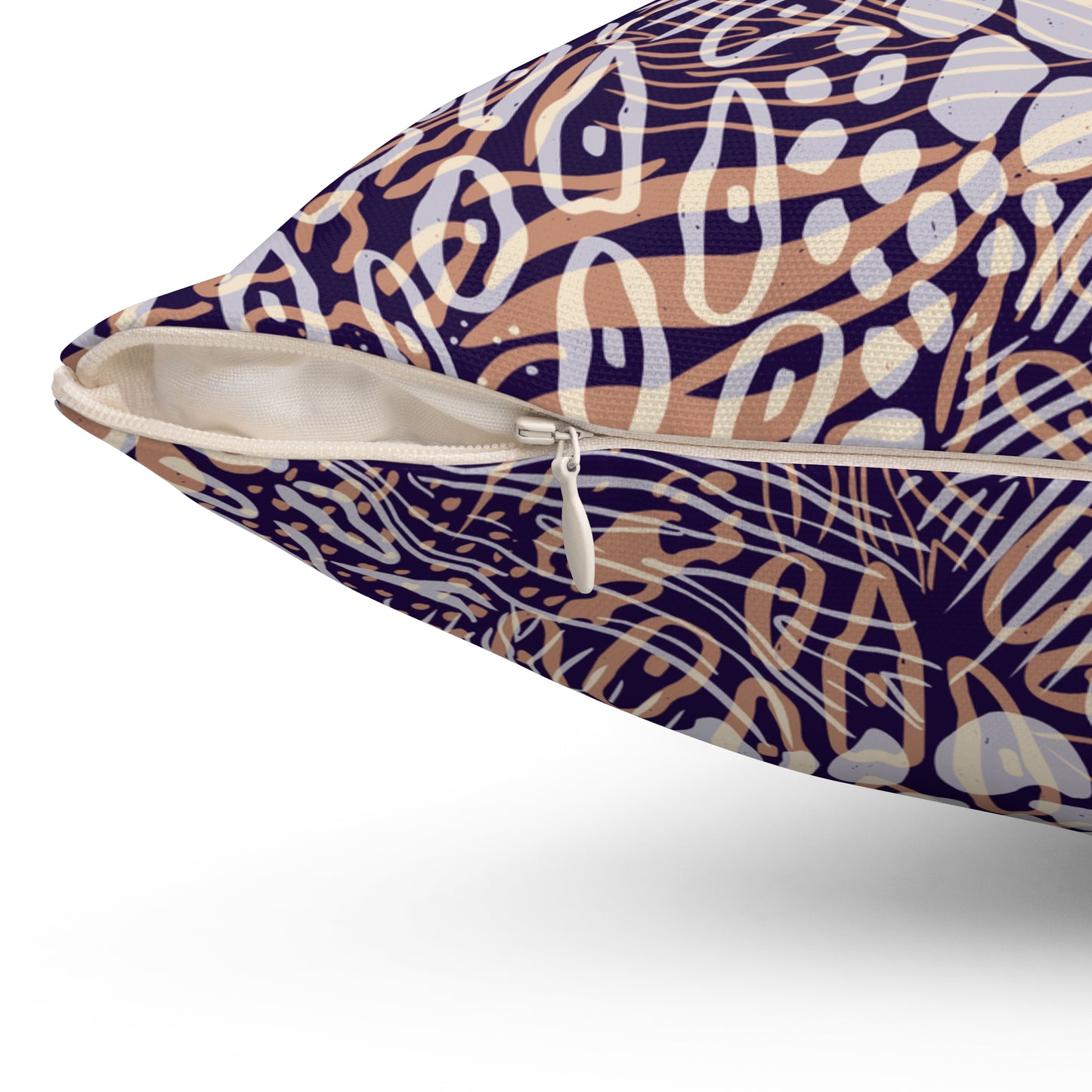 Square Pillow - Sweater Weather Animal Print Decorative Pillow