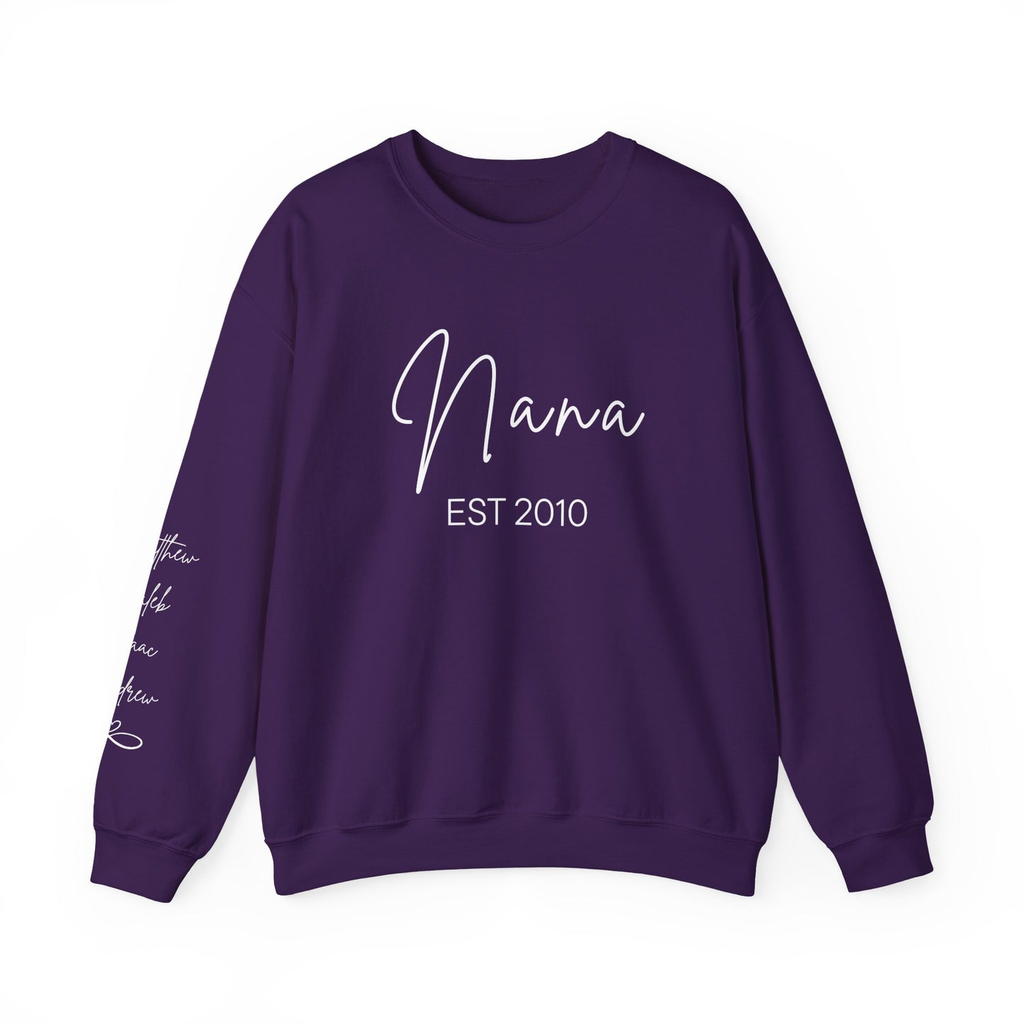 Personalized "Nana" Sweatshirt - Script Graphic, Minimal Cozy Pullover