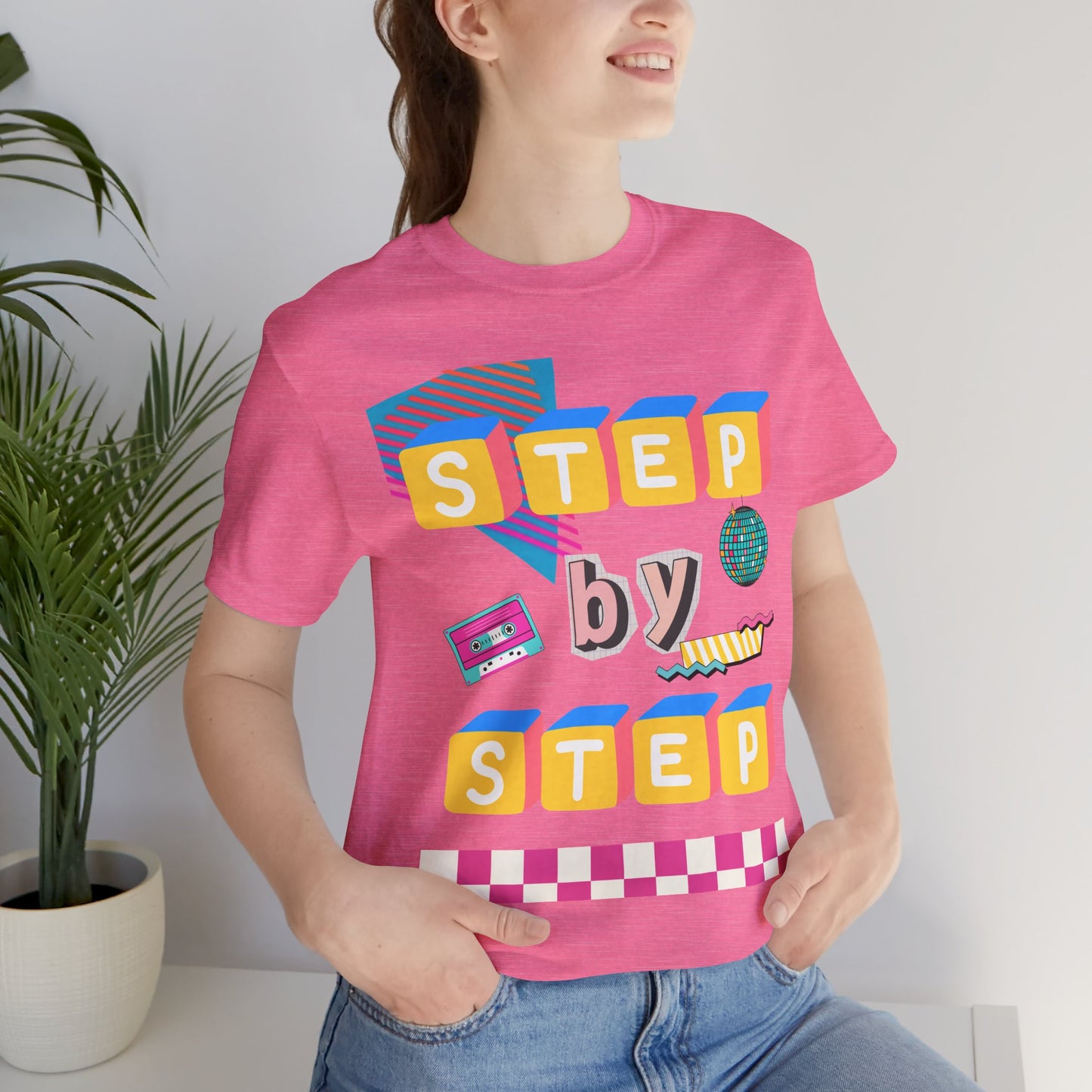 Step by Step Proverbs 16:9 Retro Christian T-Shirt