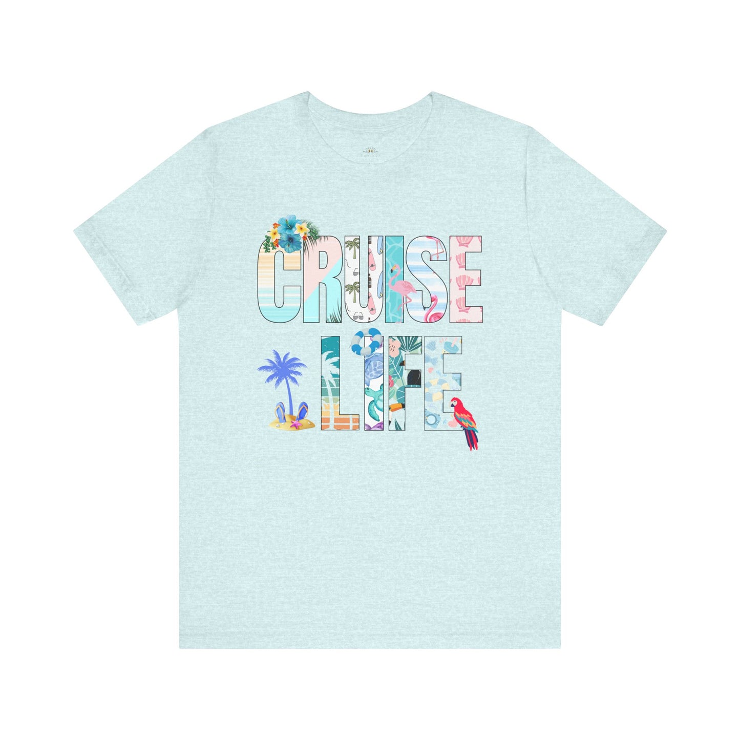 Tropical Cruise Life Tee, Vacation Shirt, Summer Wardrobe Essential, Unisex Graphic Tee, Beachwear, Travel Gift, Casual Style