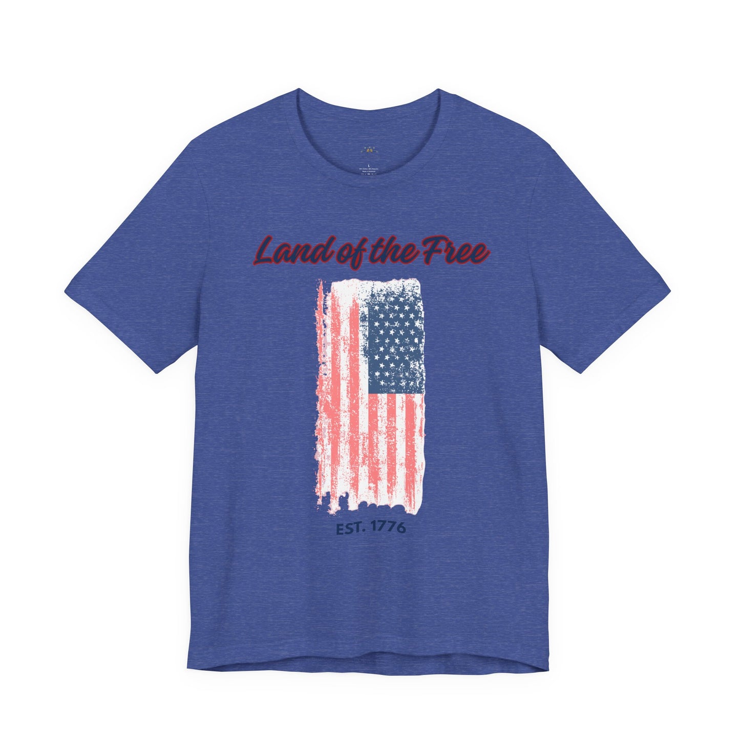 Land of the Free Flag T-Shirt — Est. 1776 Patriotic Tee
