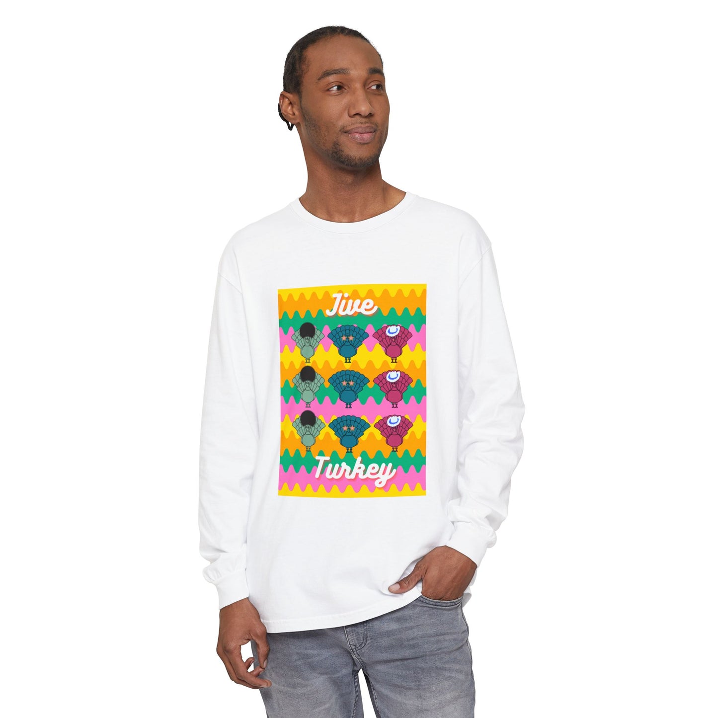 Thanksgiving Jive Turkey Long Sleeve T-Shirt