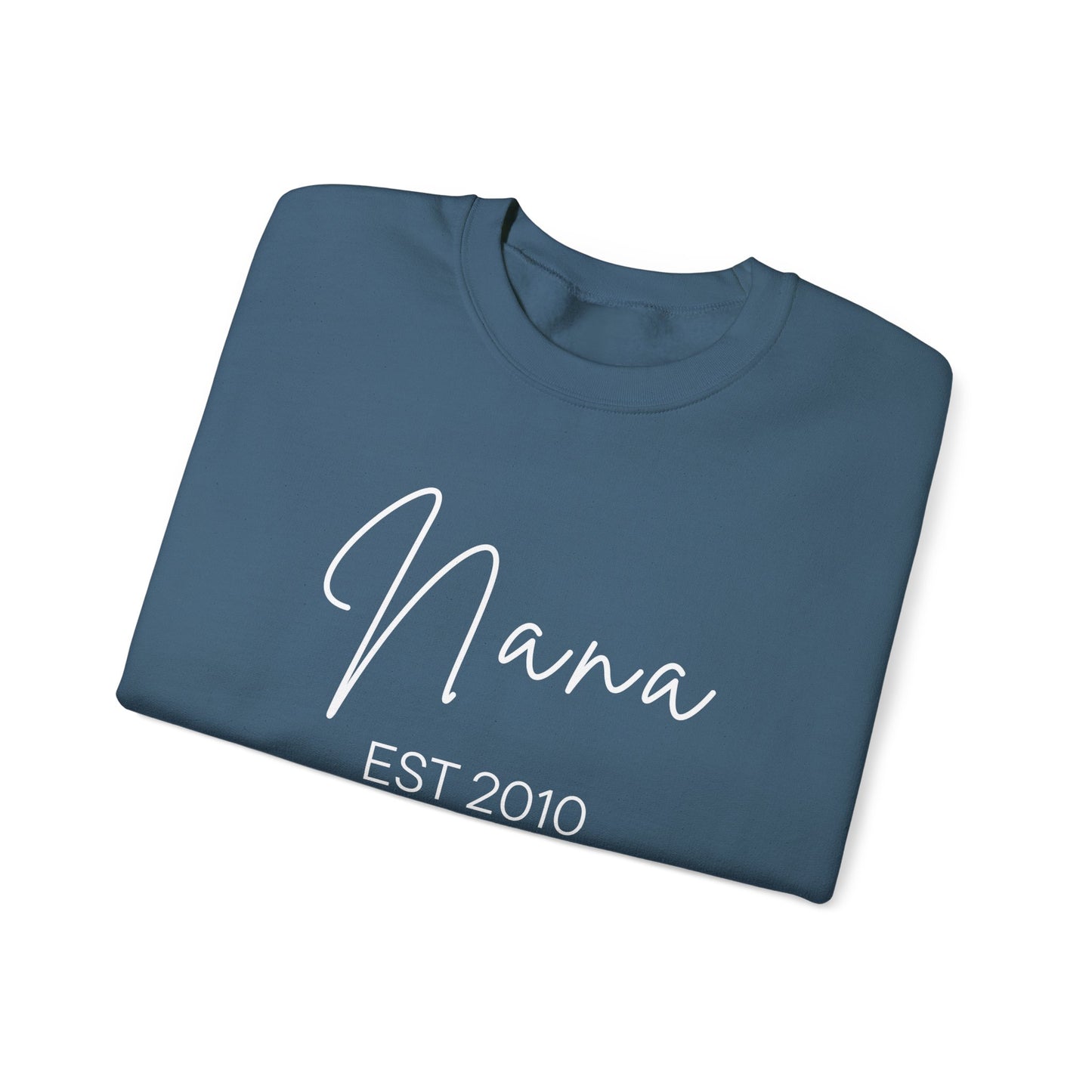 Personalized "Nana" Sweatshirt - Script Graphic, Minimal Cozy Pullover