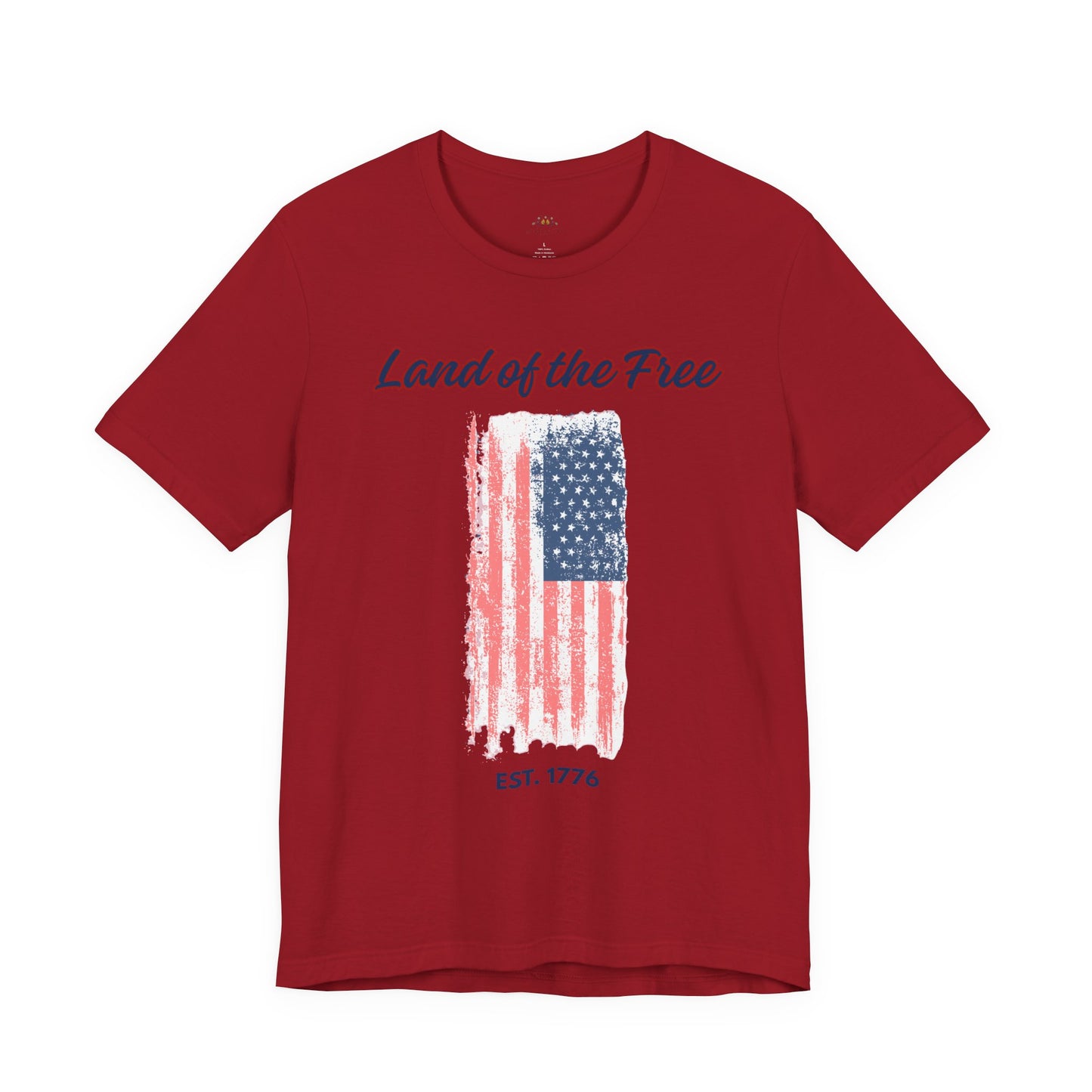 Land of the Free Flag T-Shirt — Est. 1776 Patriotic Tee
