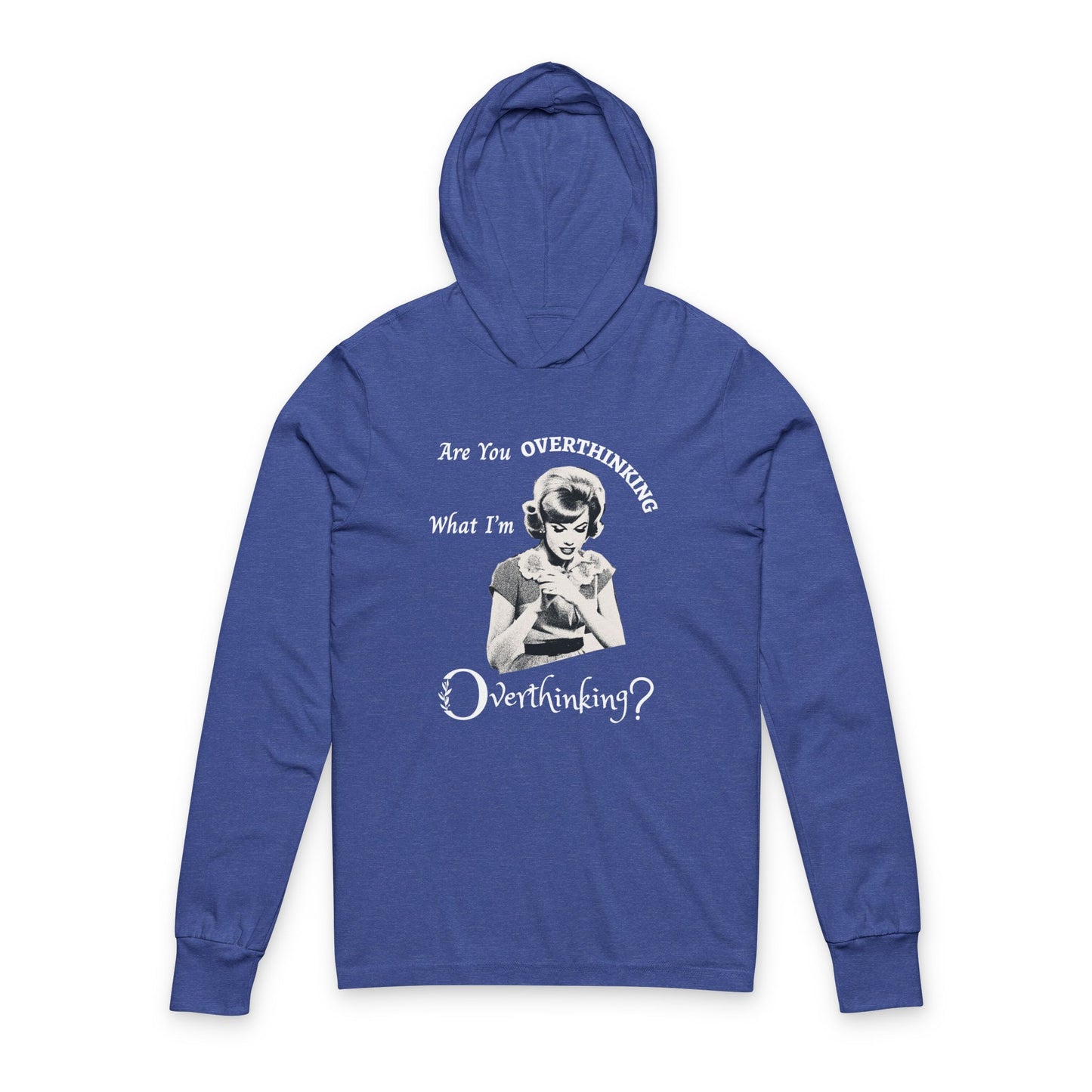 Christian Overthinking Hoodie with Philippians 4:6-7 | Faith-Based Long Sleeve Hoodie
