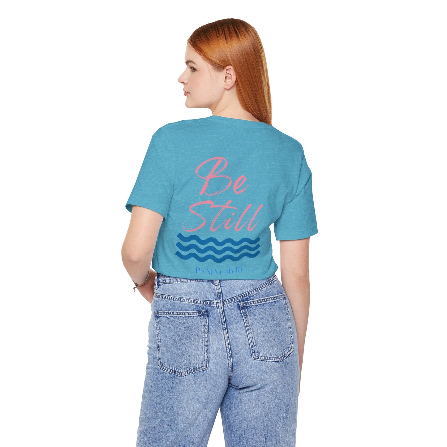 “Be Still” Comfort Tee – Psalm 46:10, Relaxation Shirt, Inspirational Apparel, Beach Vibes T-Shirt, Christian Faith Clothing, Casual Everyday Wear
