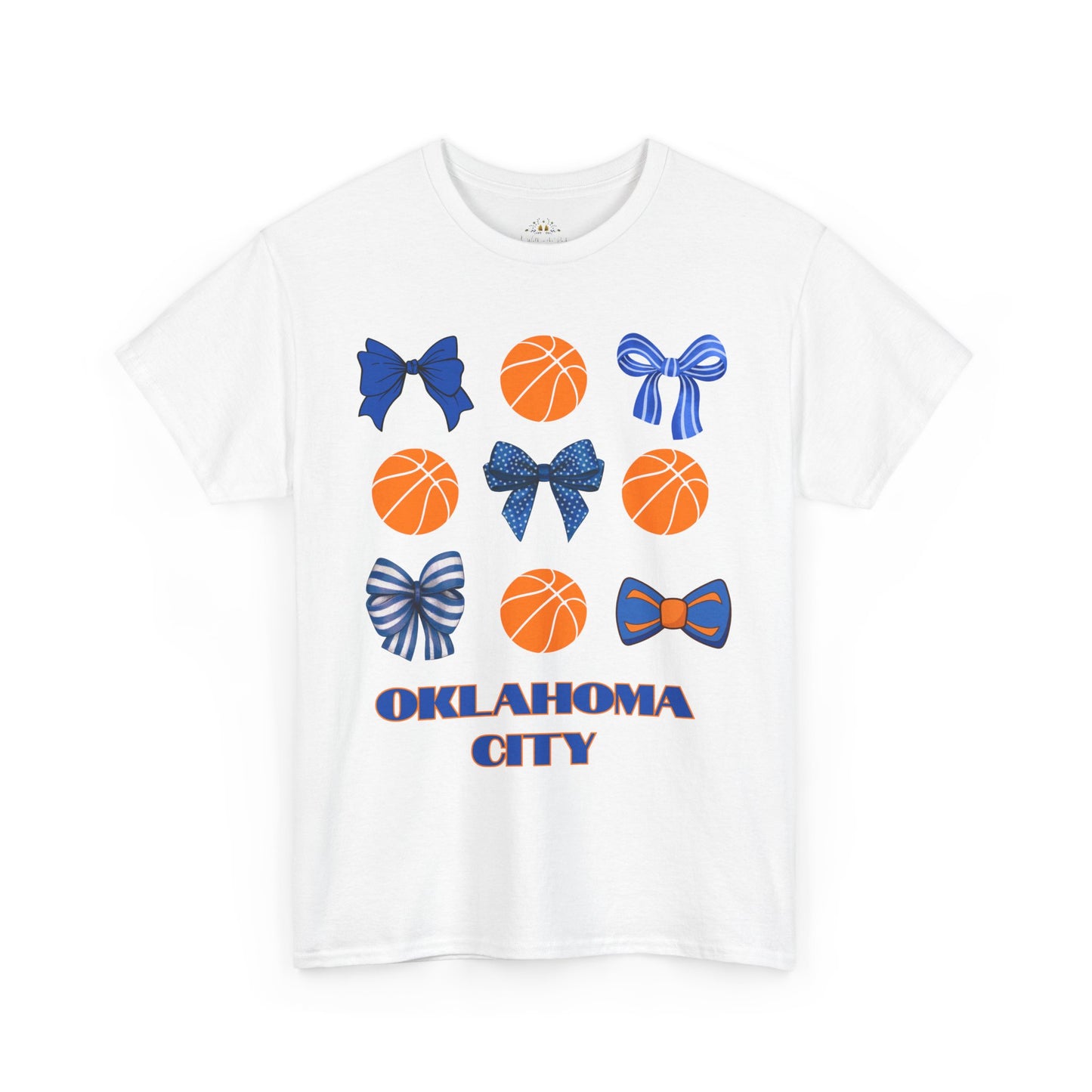 OKC Hoops & Bows Tee – Thunder Edition