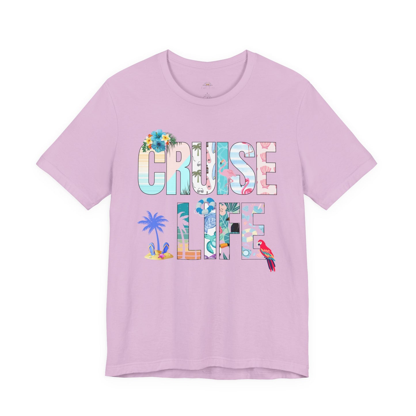 Tropical Cruise Life Tee, Vacation Shirt, Summer Wardrobe Essential, Unisex Graphic Tee, Beachwear, Travel Gift, Casual Style