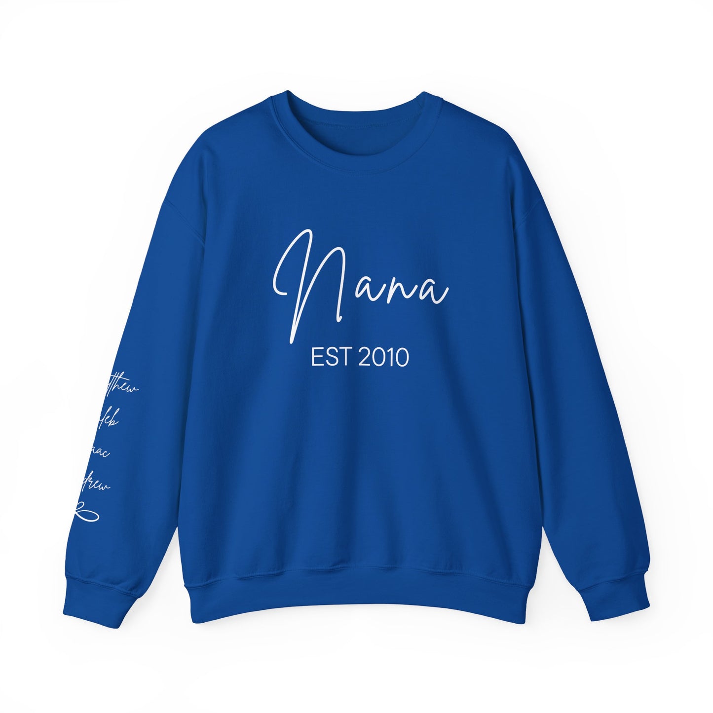 Personalized "Nana" Sweatshirt - Script Graphic, Minimal Cozy Pullover