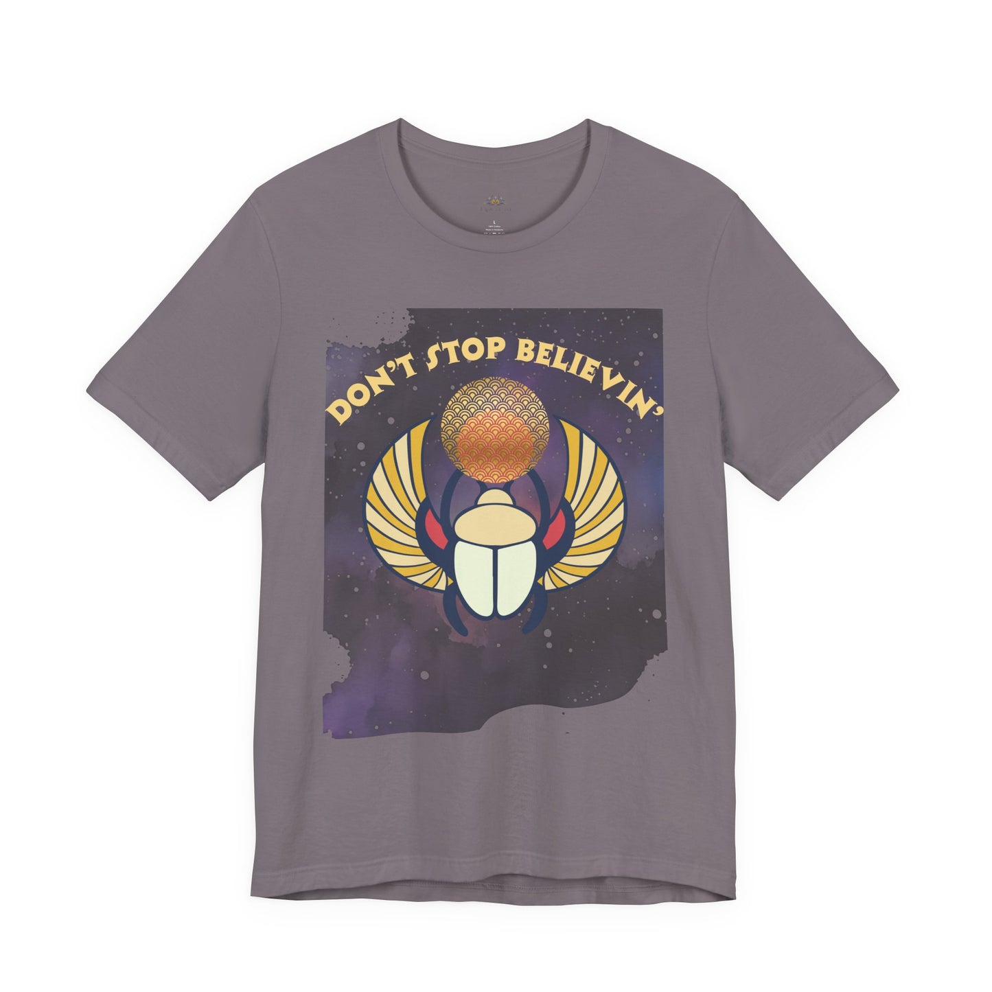 Don’t Stop Believin’ Retro Christian T-Shirt | Hebrews 11:1 Faith Tee