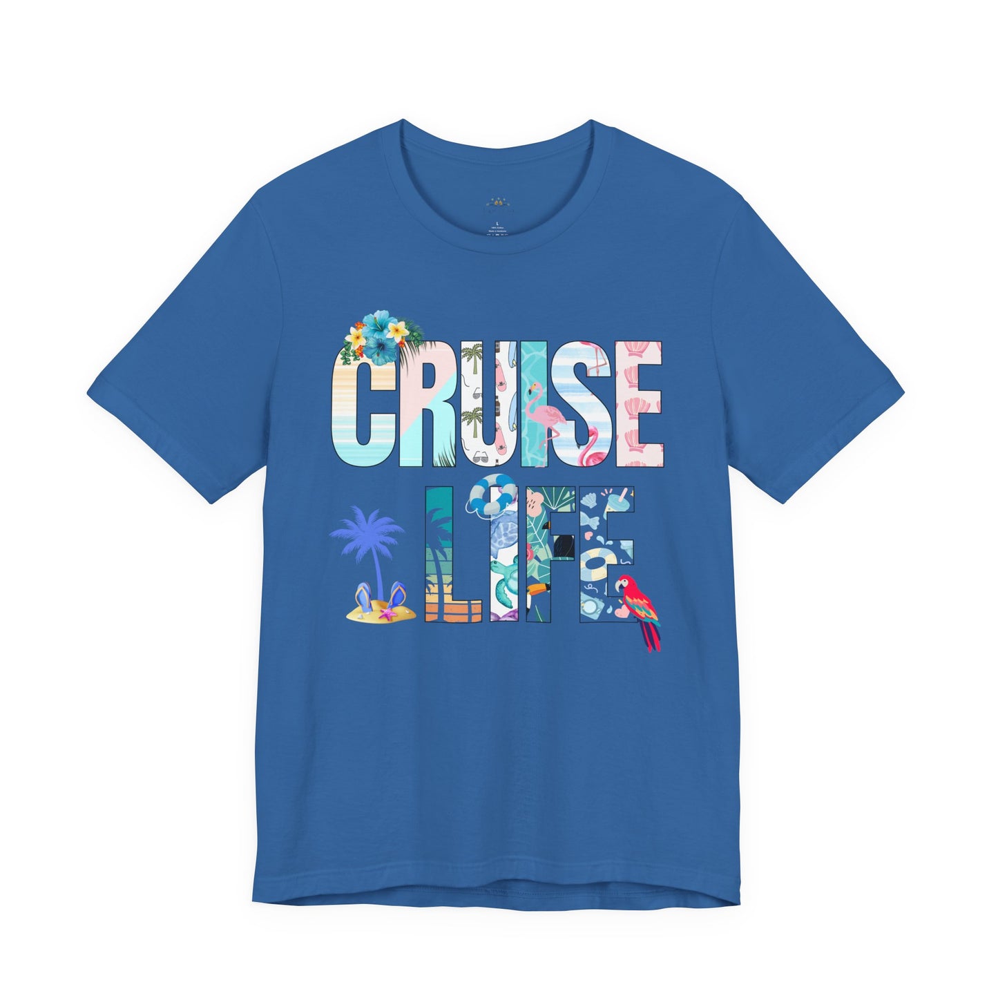 Tropical Cruise Life Tee, Vacation Shirt, Summer Wardrobe Essential, Unisex Graphic Tee, Beachwear, Travel Gift, Casual Style