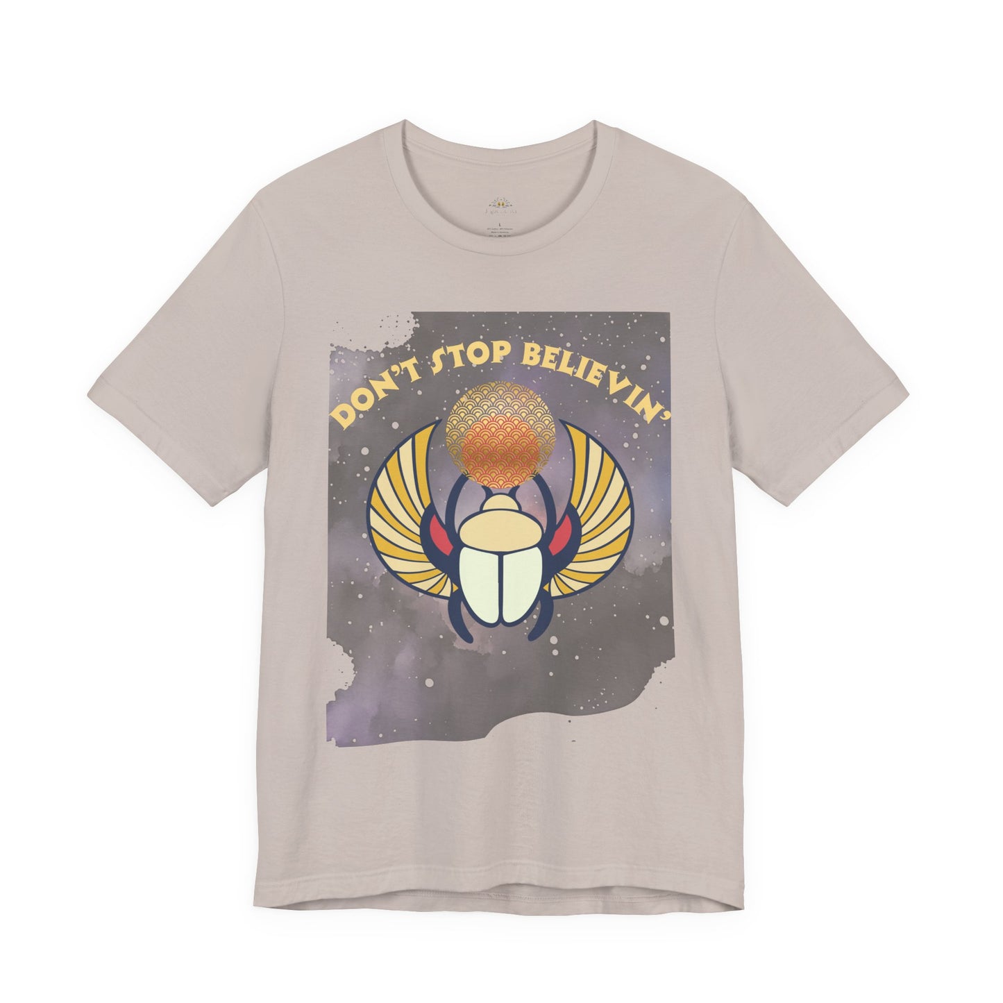 Don’t Stop Believin’ Retro Christian T-Shirt | Hebrews 11:1 Faith Tee
