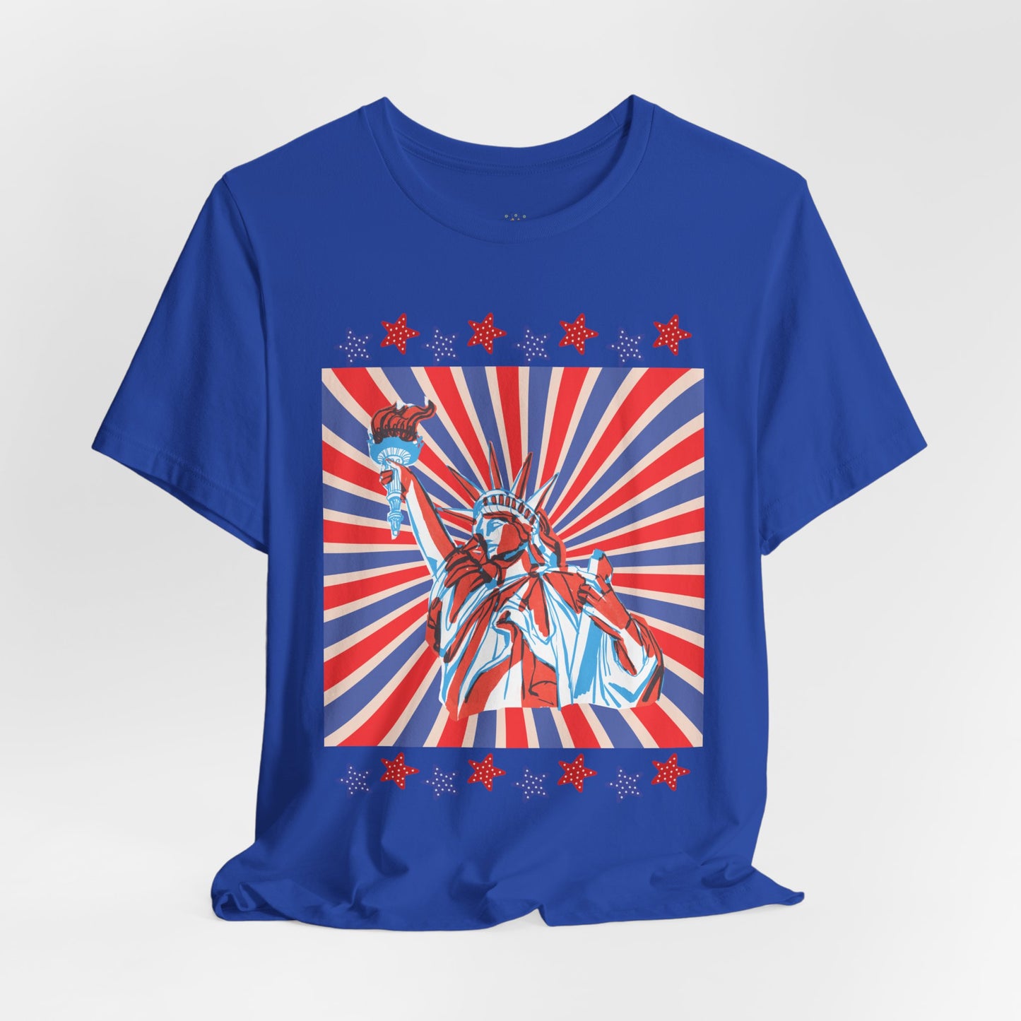 Statue of Liberty Retro Patriotic T-Shirt