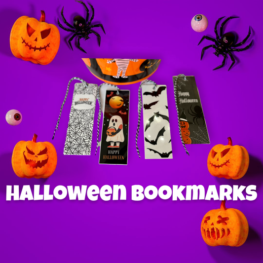 Halloween Bookmarks-candy alternative/class party favor/teal pumpkin gift