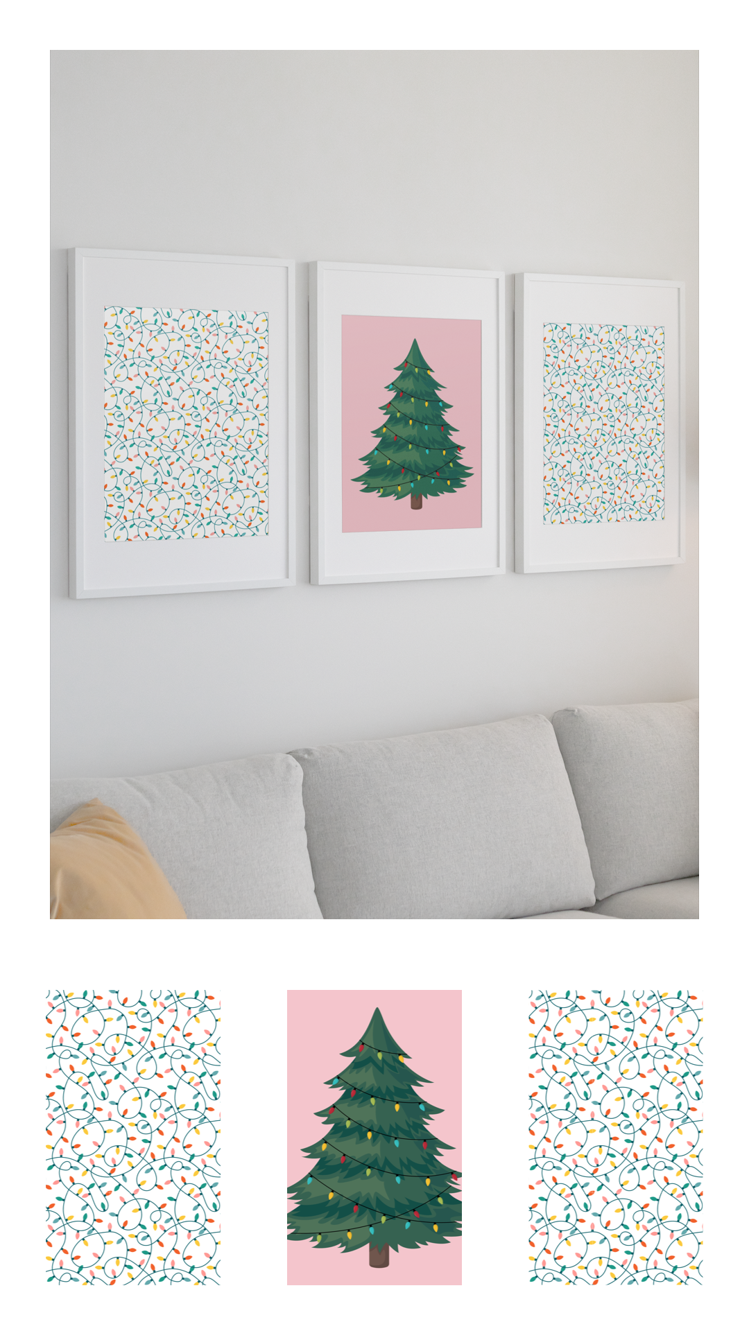 Deck The Halls & Walls- Christmas wall art  to easily transform any room into a holiday wonderland!